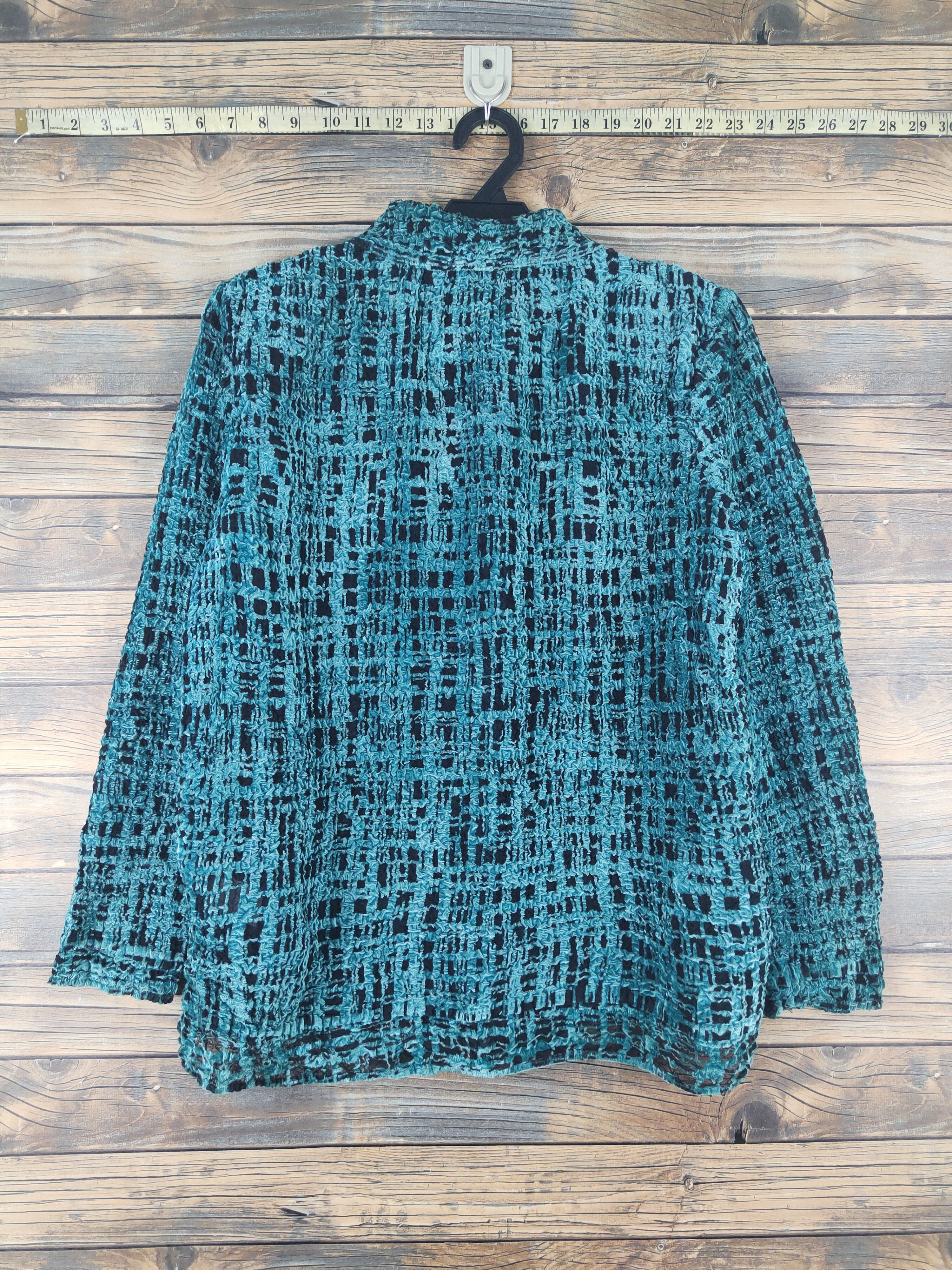 Japanese Brand × Vintage Vintage Fashion Prohlich Turquoise Button Up Shirts Size L / US 10 / IT 46 - 7 Thumbnail