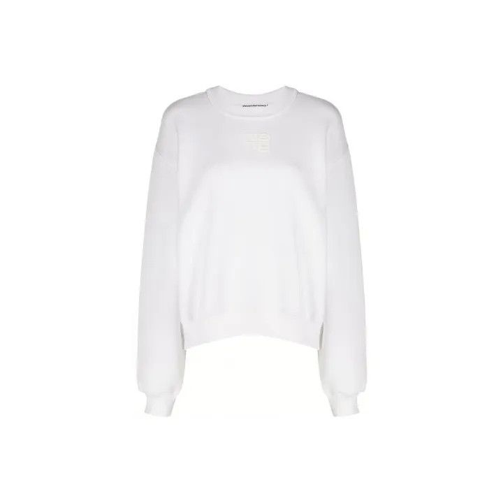 Alexander Wang Alexander Wang SS22 Plain Logo Long Sleeve Sweatshirt 0079 Size XXS / US 00 / IT 34 - 1 Thumbnail