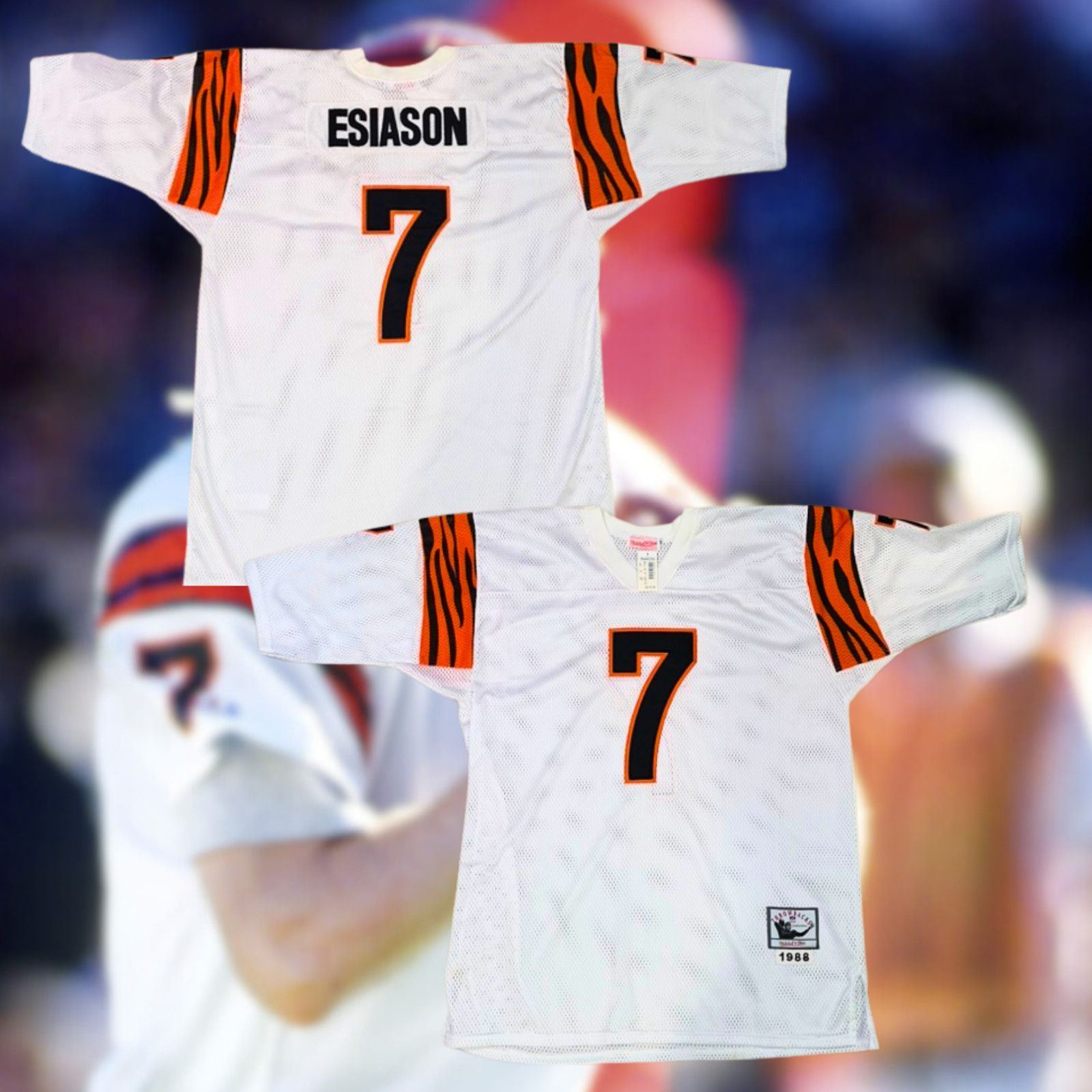 Mitchell & Ness Cincinnati Bengals Boomer Esiason Mitchell & Ness Jersey 58 Size US XXL / EU 58 / 5 - 1 Thumbnail