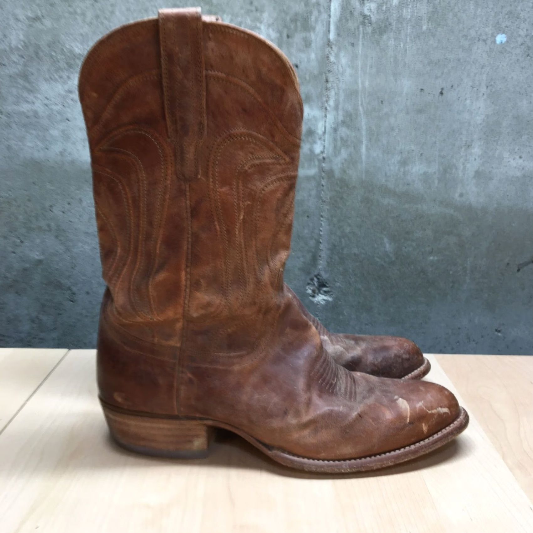 Tecovas Tecovas The Cartwright Cowboy Western Boots Mens 11.5 D Scotch Brown Cowhide Size US 12 / EU 45 - 5 Thumbnail