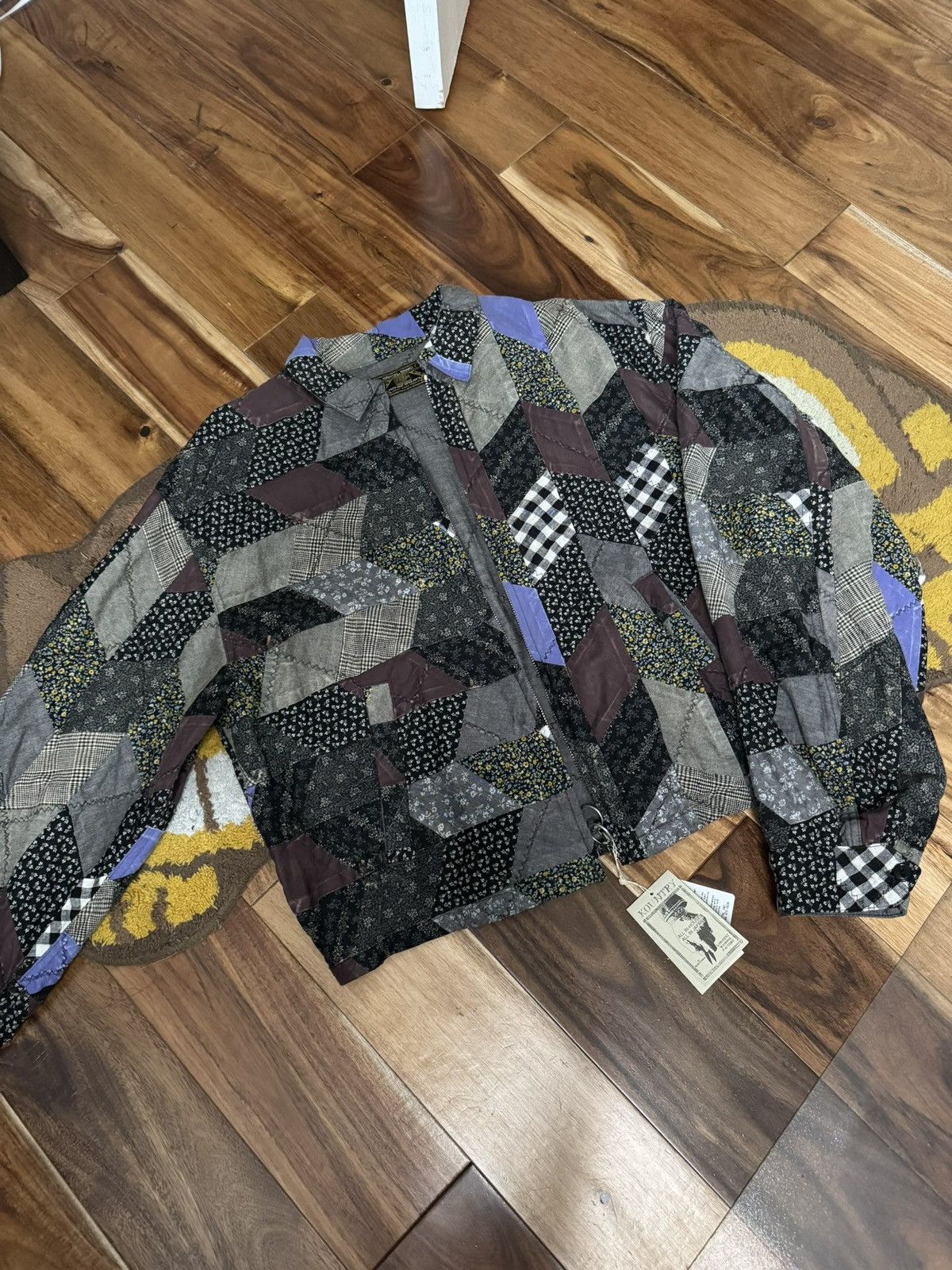 Kapital Kapital Kountry “Yabane” Quilt Patchwork Drizzler Jacket Size US M / EU 48-50 / 2 - 4 Thumbnail
