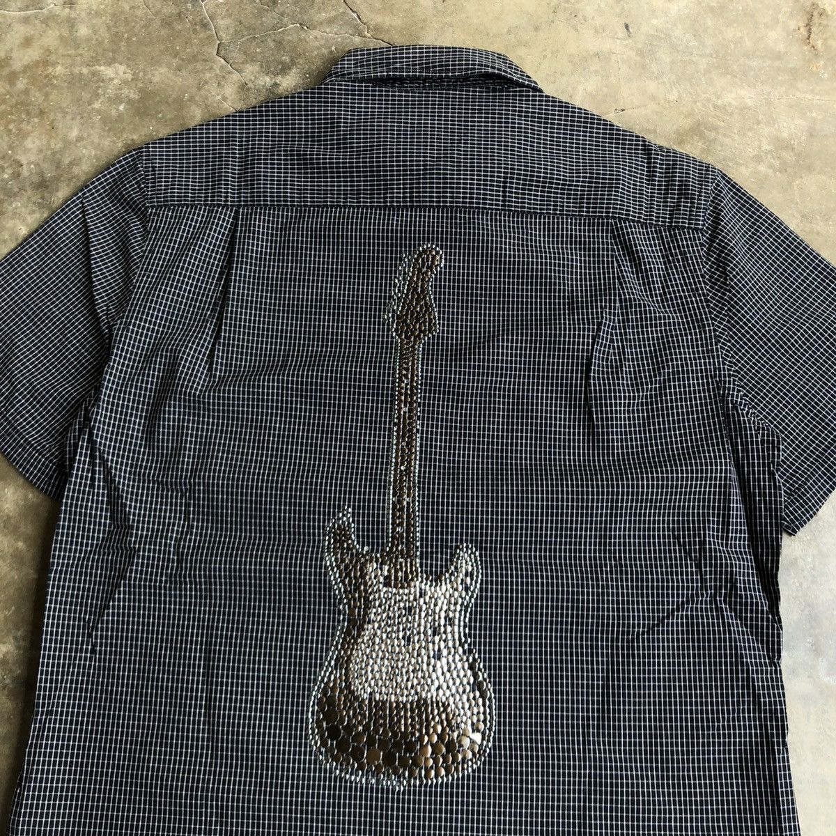 PPFM 2000s PPFM Protector Guitar Beaded Bling Shirt Short Slevee Size US M / EU 48-50 / 2 - 7 Thumbnail