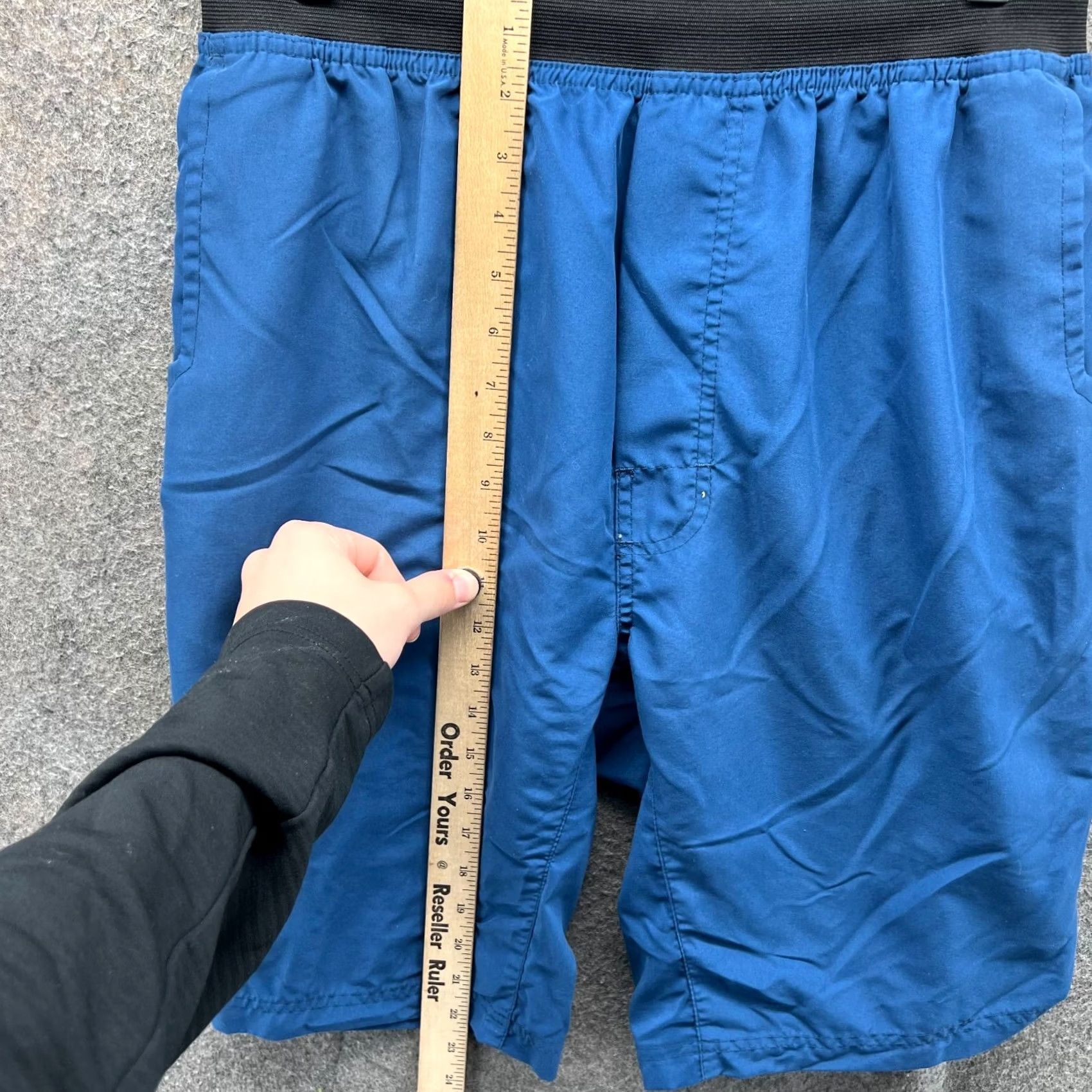 Prana VINTAGE prAna Shorts Mens XL Adult Blue Elastic Waist Polyester Lined Hemp Stretch Size US 36 / EU 52 - 6 Thumbnail