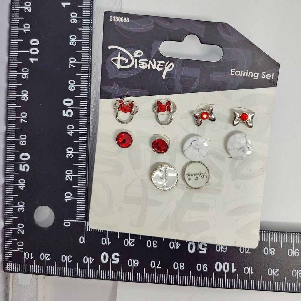 Disney Disney Minnie Mouse Earrings Set - 5 Pairs Size ONE SIZE - 8 Thumbnail