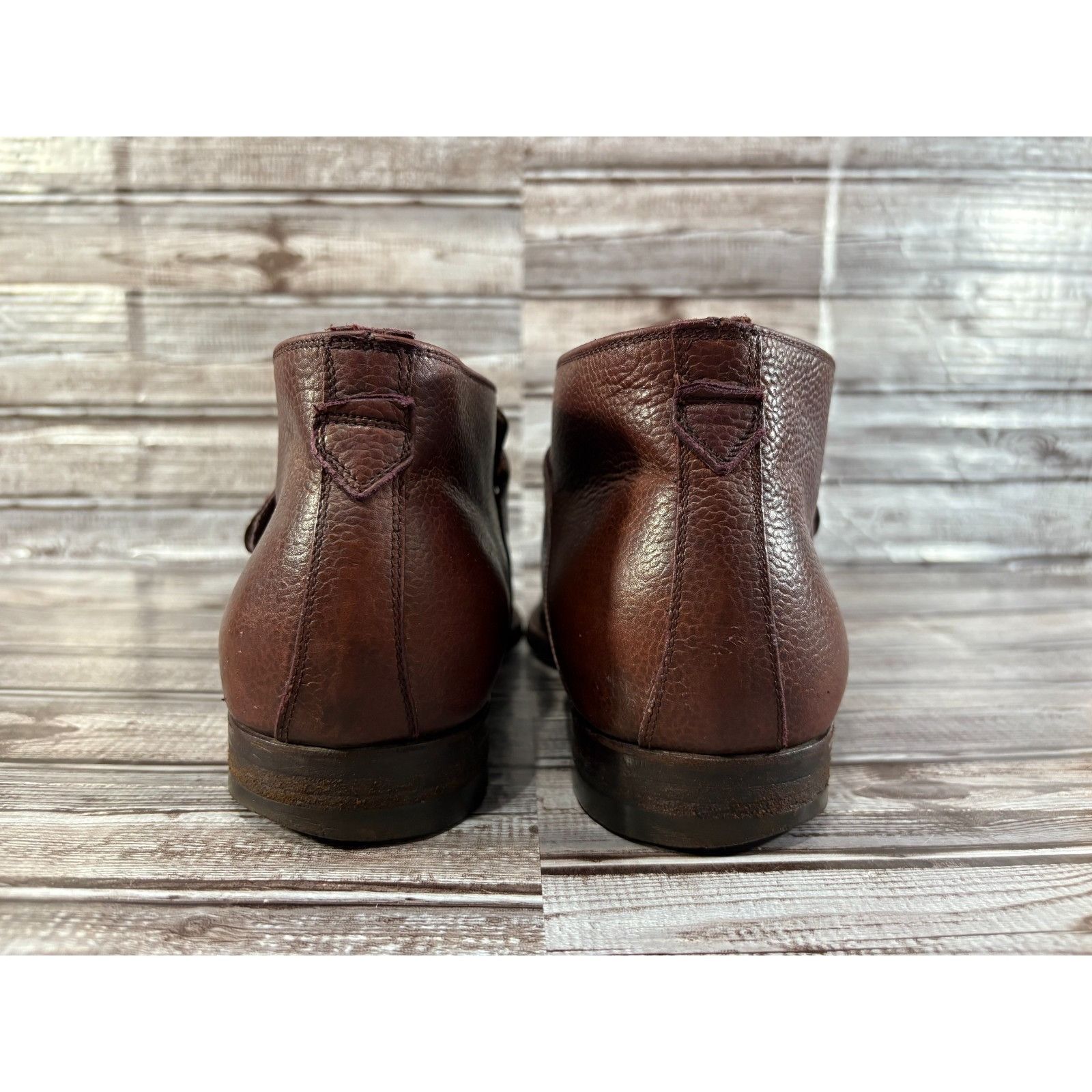 Salvatore Ferragamo Salvatore Ferragamo Single Monk Strap Ankle Boots sz 11 D c Size US 11 / EU 44 - 3 Thumbnail