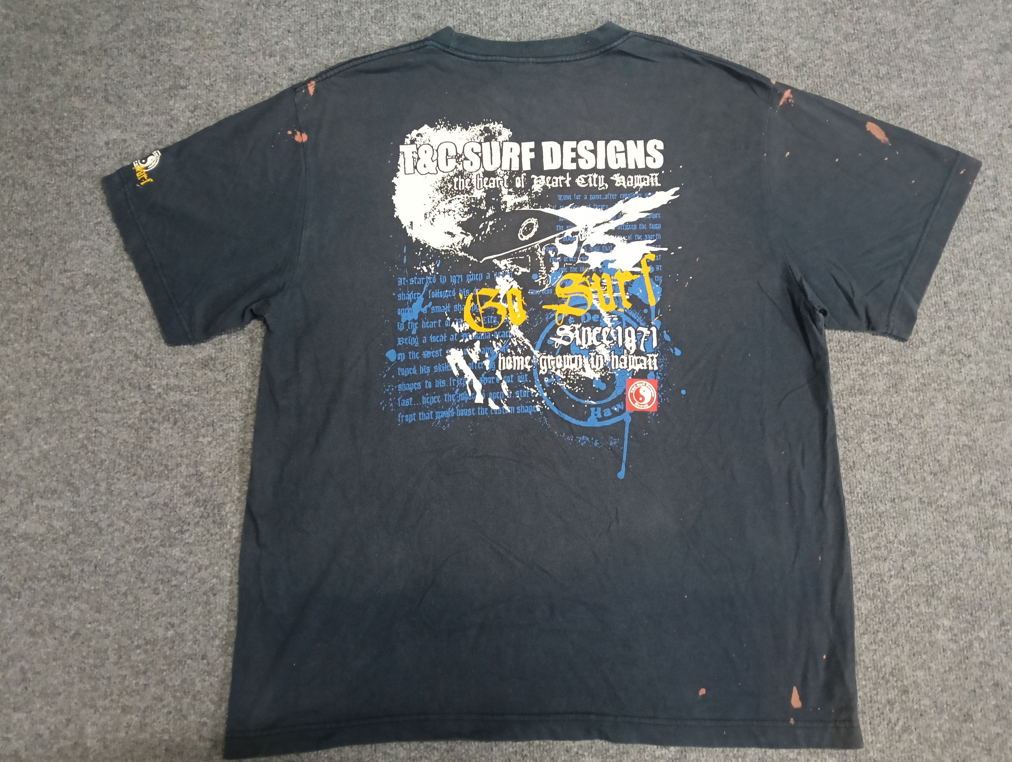 Sun Surf Vintage T&c surf designs faded blue black.made in aloha Size US XXL / EU 58 / 5 - 1 Thumbnail