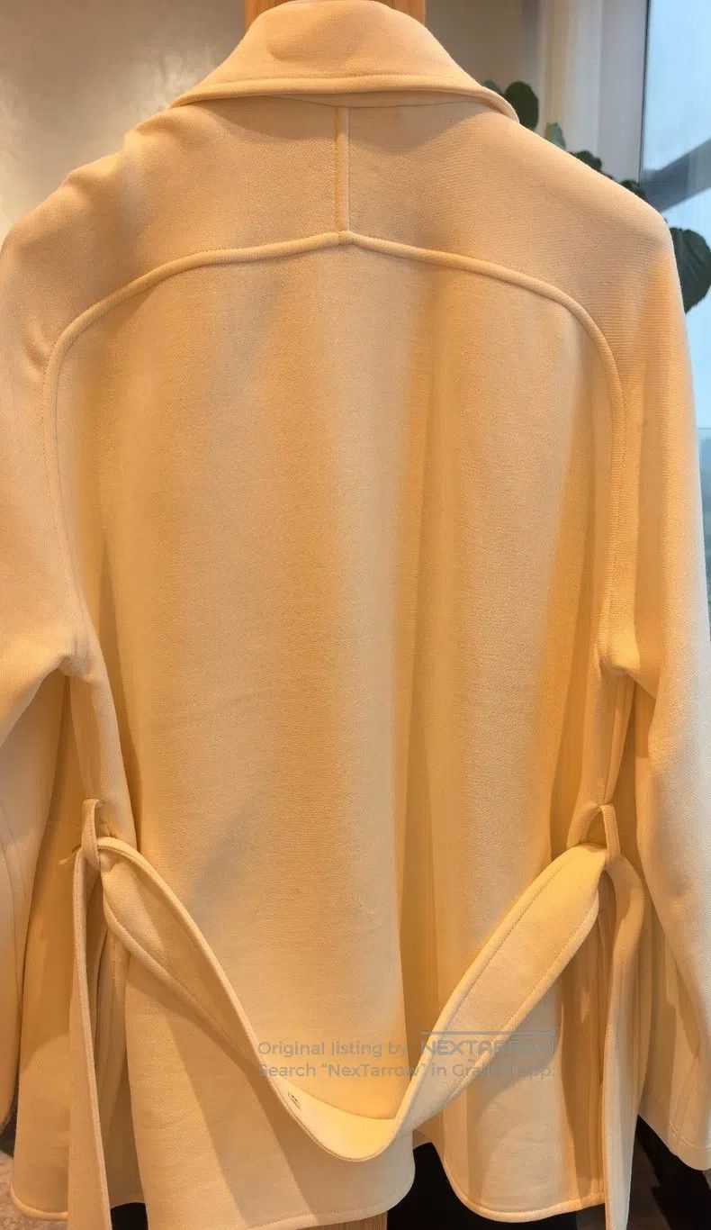 Hermes Hermes Cream White Cashmere Coat Size S / US 4 / IT 40 - 4 Thumbnail