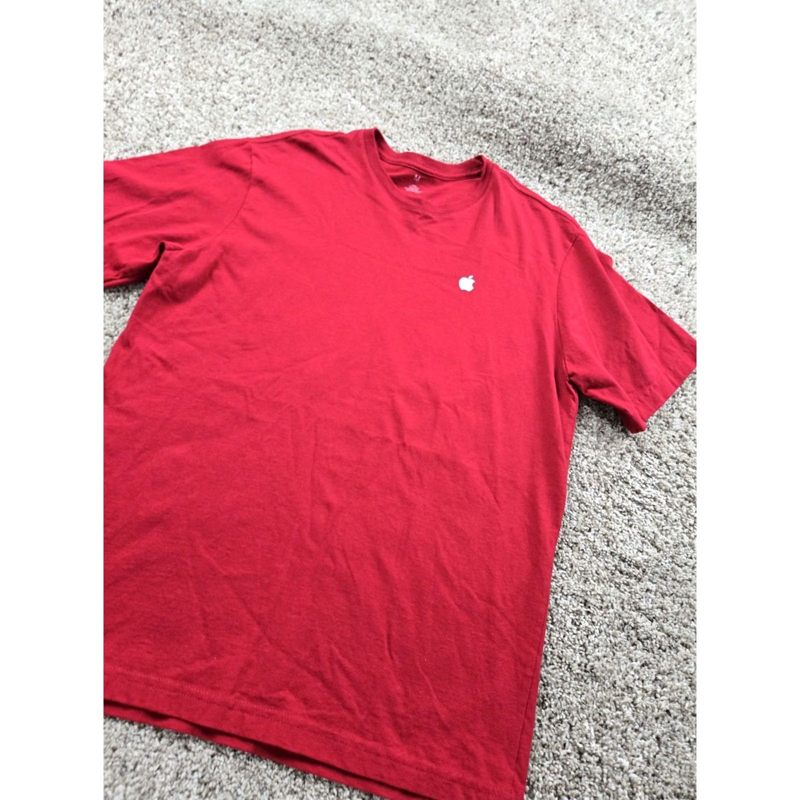 Apple VINTAGE Apple T Shirt Medium Red Short Sleeve Crew Neck Cotton Graphic Employee Size US M / EU 48-50 / 2 - 2 Thumbnail