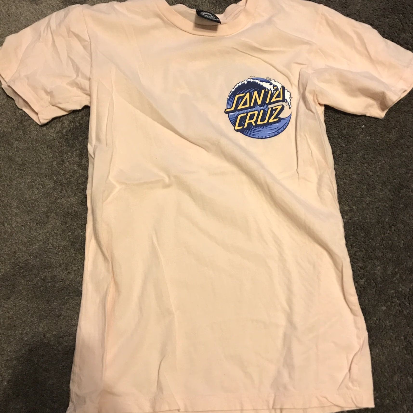 Vintage Santa Cruz T-Shirt Short Sleeve Peach Mens Small Cotton Size US S / EU 44-46 / 1 - 2 Thumbnail
