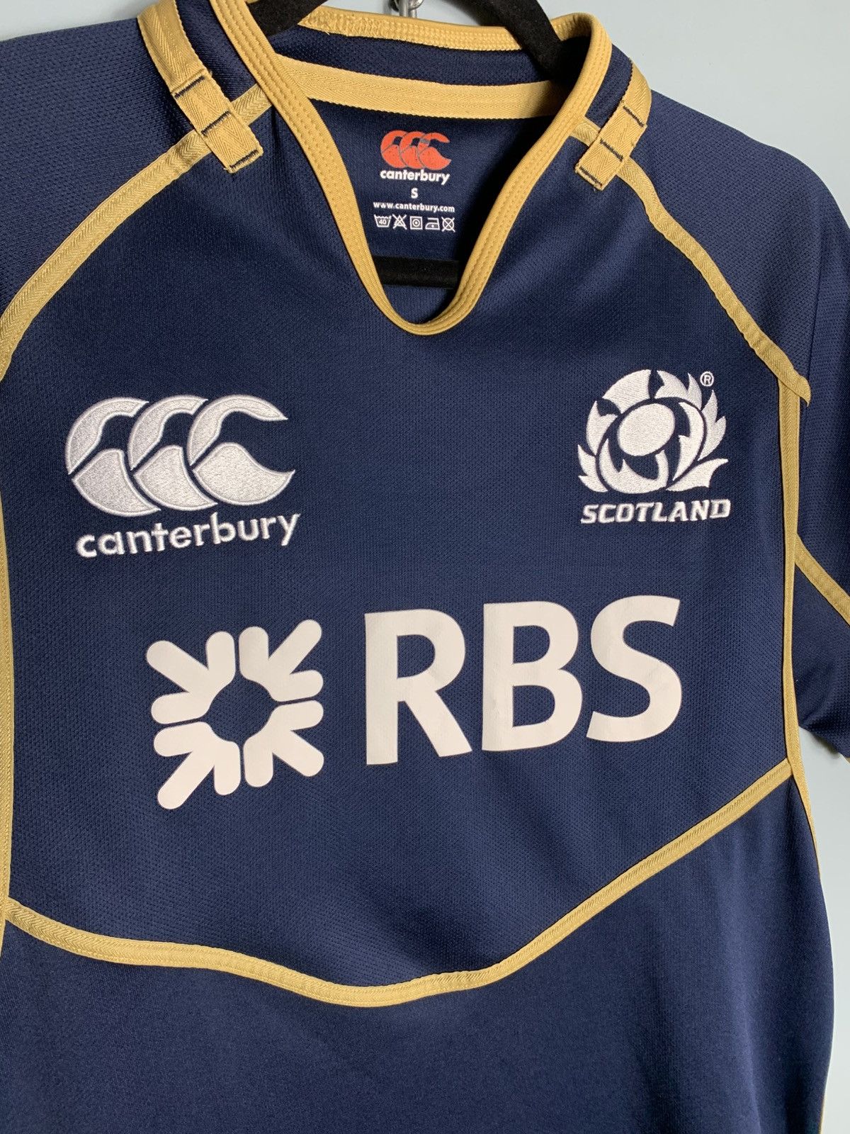 Canterbury of New Zealand × Vintage Vintage Canterbury Scotland Rugby Shirt Size US S / EU 44-46 / 1 - 2 Thumbnail