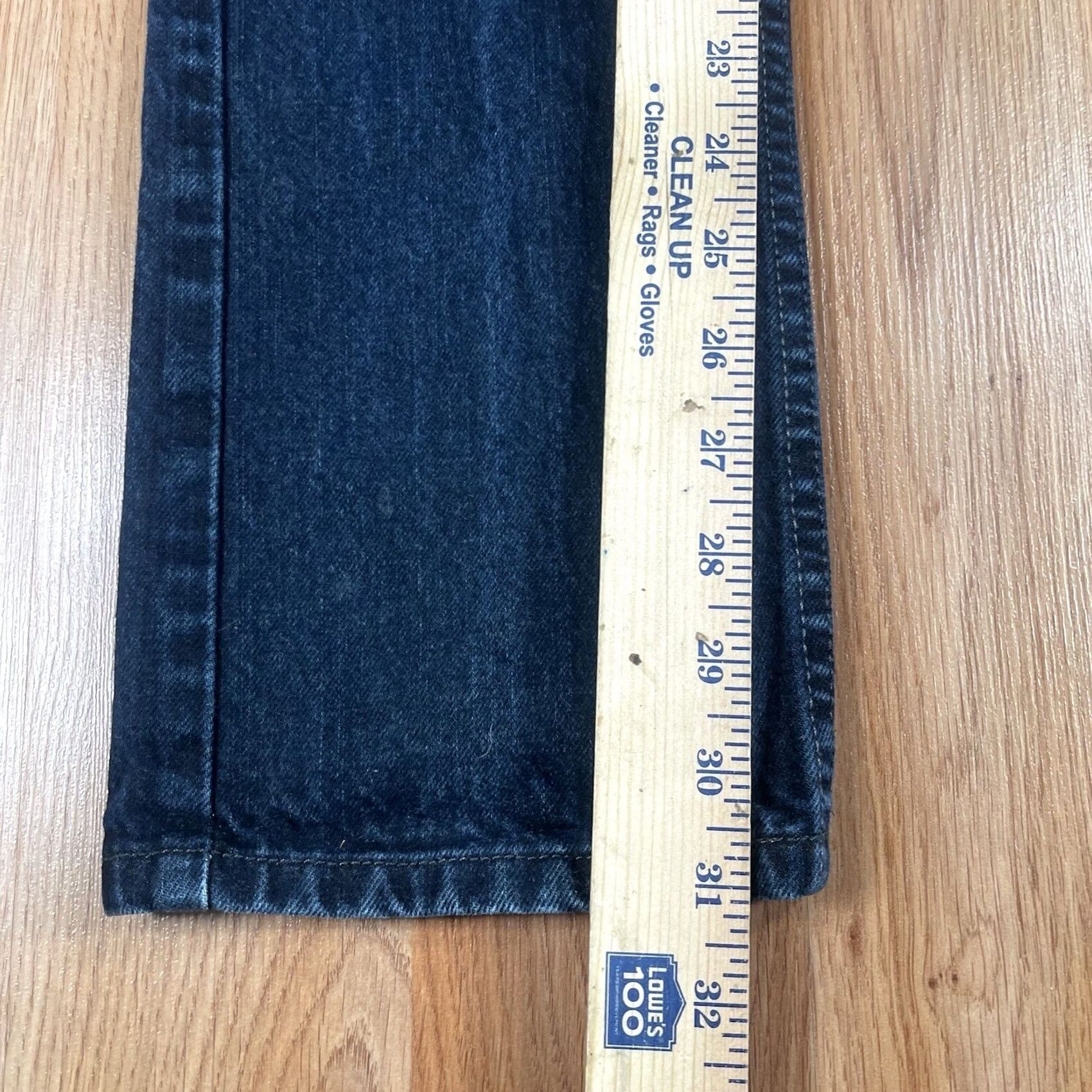 Denime Freeworld Co. Jeans Mens 30Wx31L Skinny Dark Blue Wash Denim Pants Size US 30 / EU 46 - 7 Thumbnail