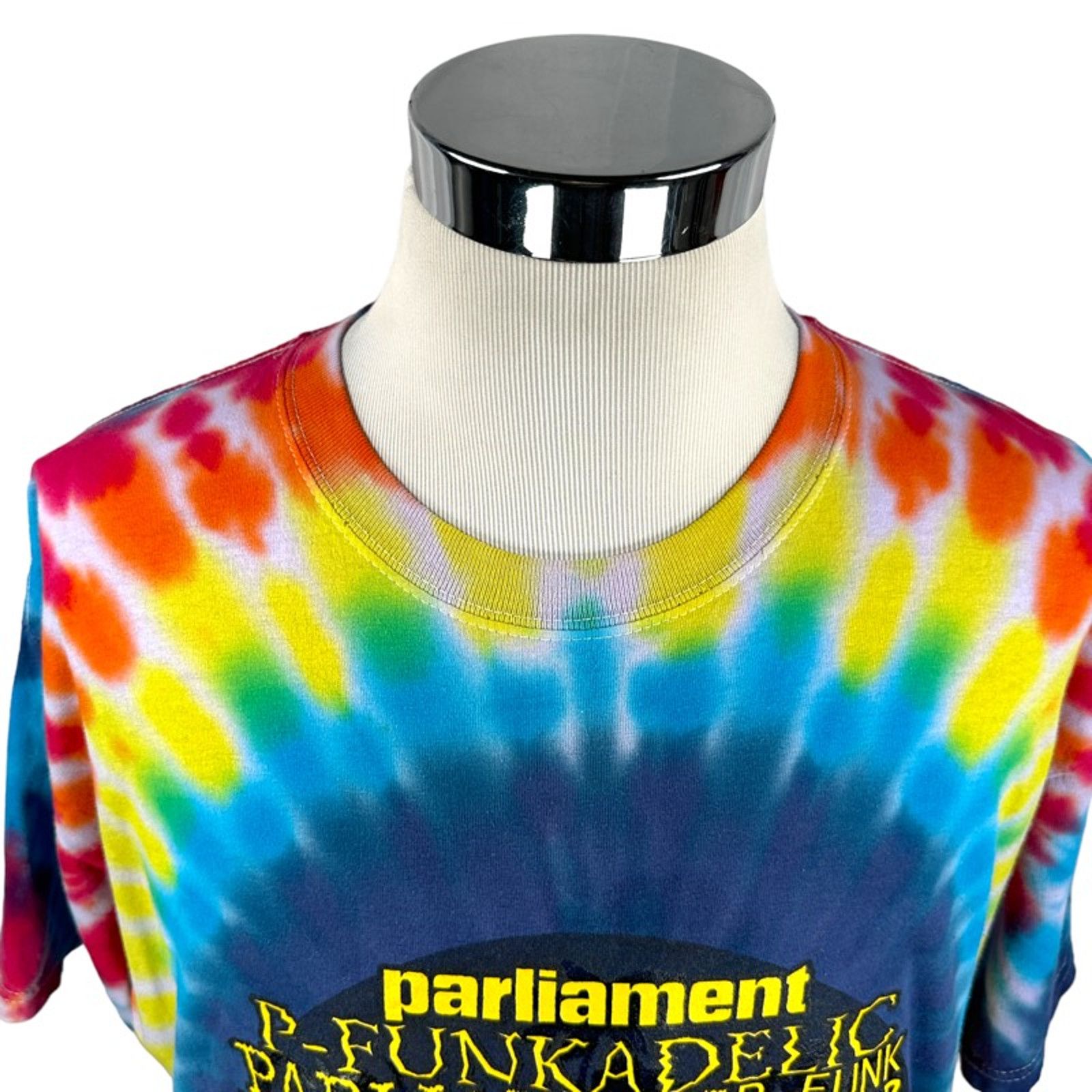 Gildan Vintage Parliament Funkadelic T-Shirt XL Tie Dye Band 1990s Size US XL / EU 56 / 4 - 5 Thumbnail