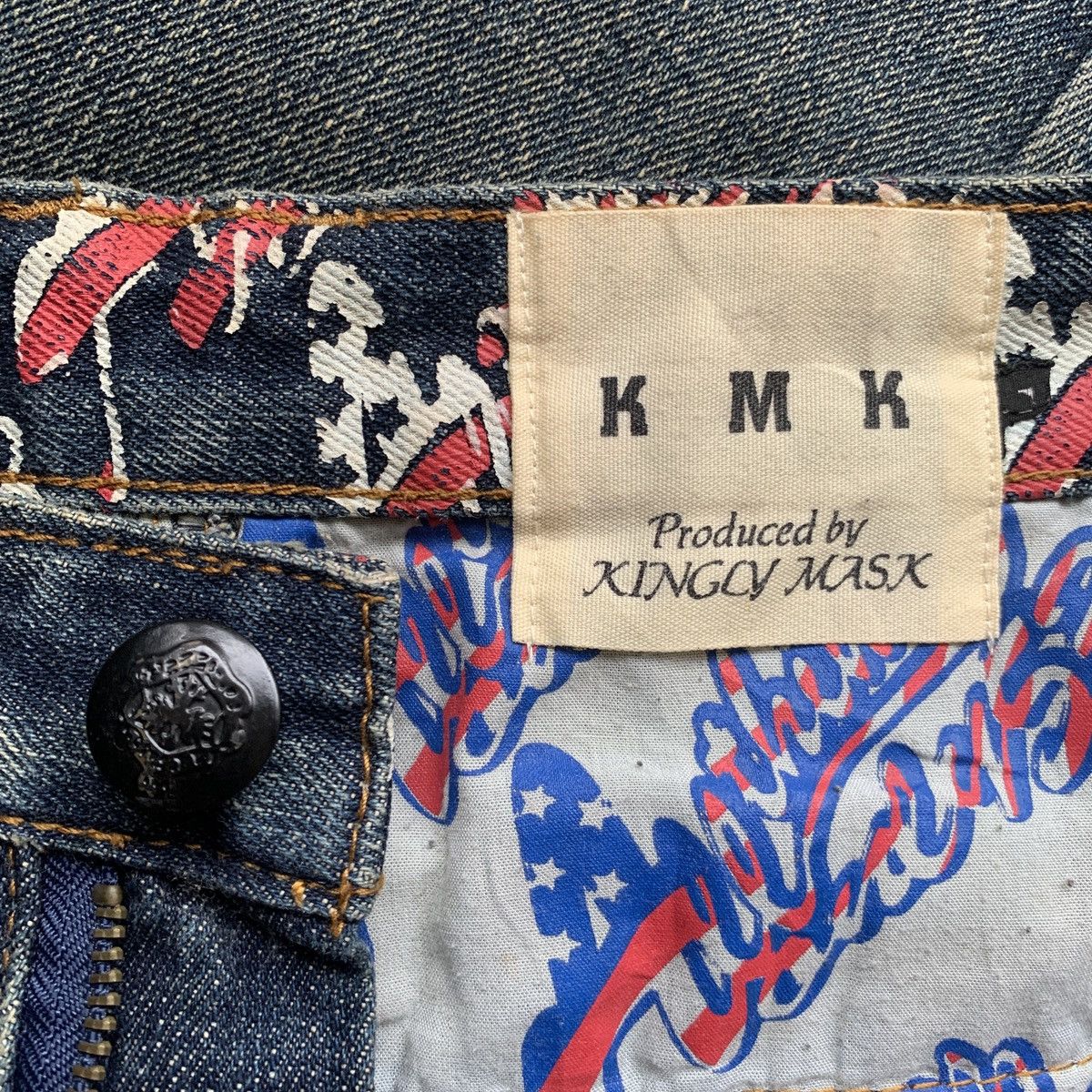 Japanese Brand KMK Double Waist Mud Wash Jeans LGB ifsixwasnine Style Size US 32 / EU 48 - 6 Thumbnail