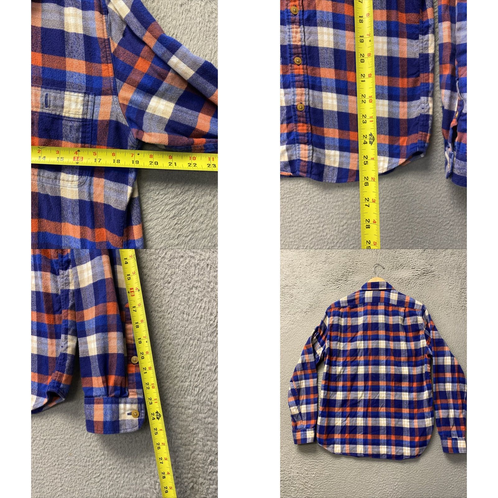 J.Crew J. Crew Button-Up Shirt Men M Multicolor Plaid Flannel Cotton Long Sleeve Button-Up Modern Casual Shirt Mens M Blue Coral Check Size US M / EU 48-50 / 2 - 8 Thumbnail