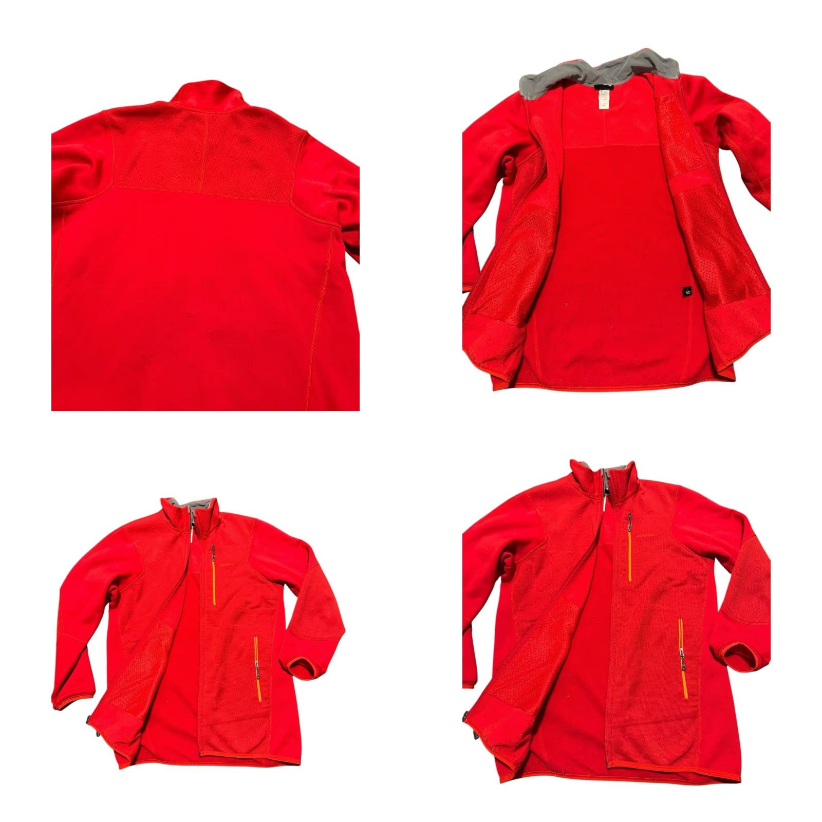 Patagonia Patagonia Jacket Men R1 Full-Zip Fleece Red Large Polartec Power Dry Grid Zip Pocket Zipper Logo Windbreaker Outdoor Casual Travel Scarf? Size US L / EU 52-54 / 3 - 8 Thumbnail