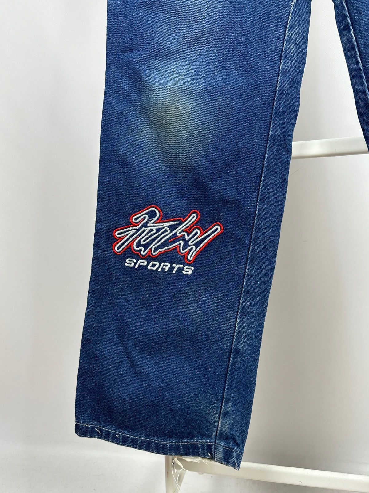 Fubu Vintage Fubu Sports Cargo Baggy Denim Pants Rap Style Size US 28 / EU 44 - 13 Thumbnail