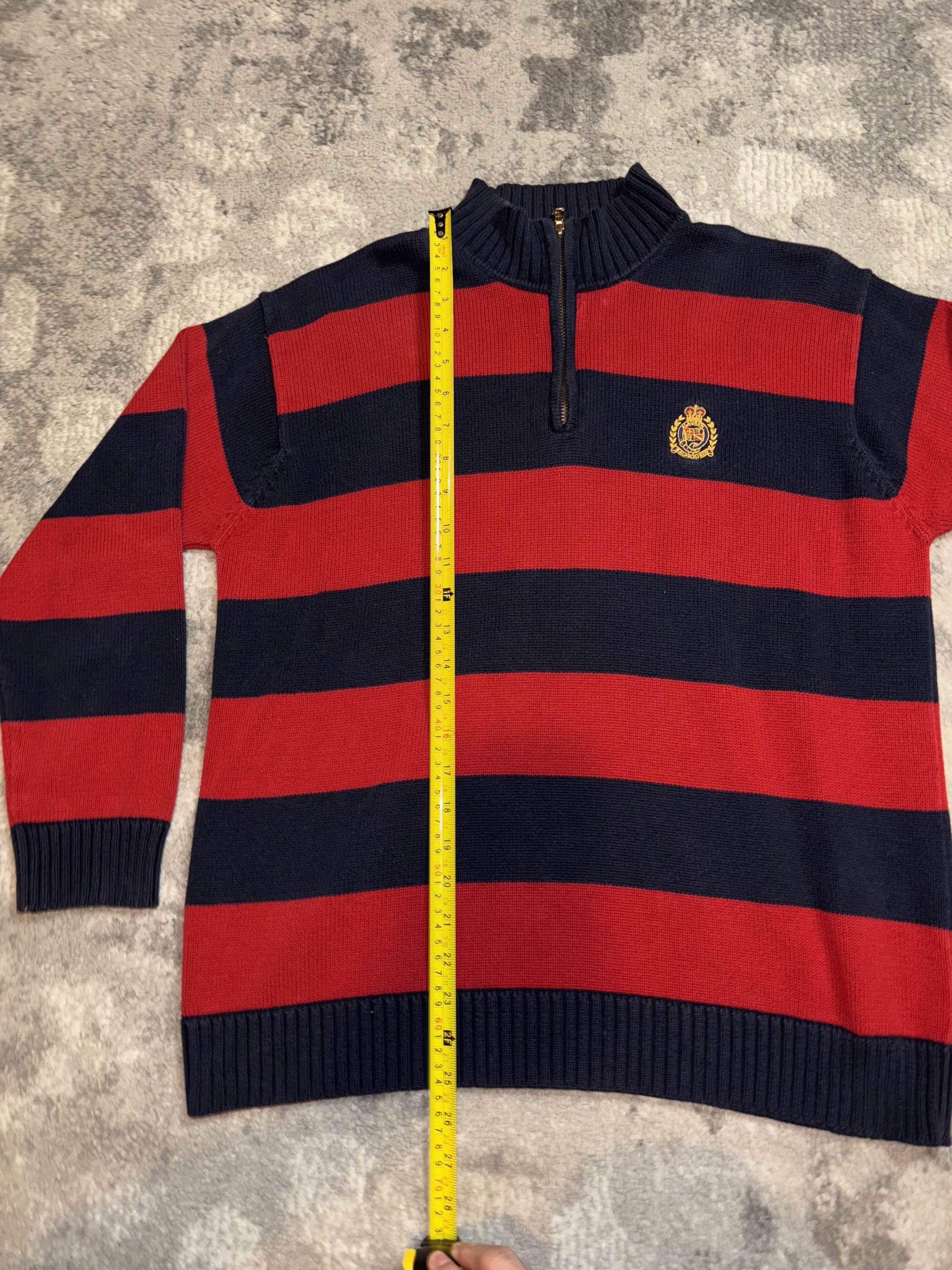Polo Ralph Lauren Vintage Polo Ralph Lauren Striped Quarter Zip Size M / US 6-8 / IT 42-44 - 7 Thumbnail