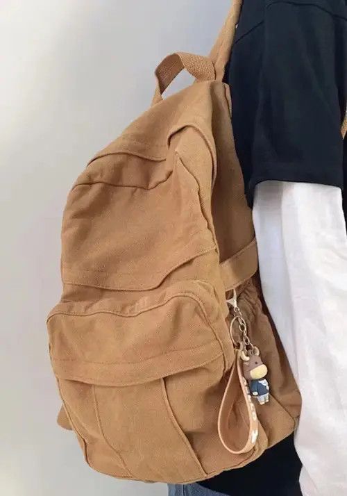 Other Retro y2k canvas backpack aesthetic Size ONE SIZE - 3 Thumbnail