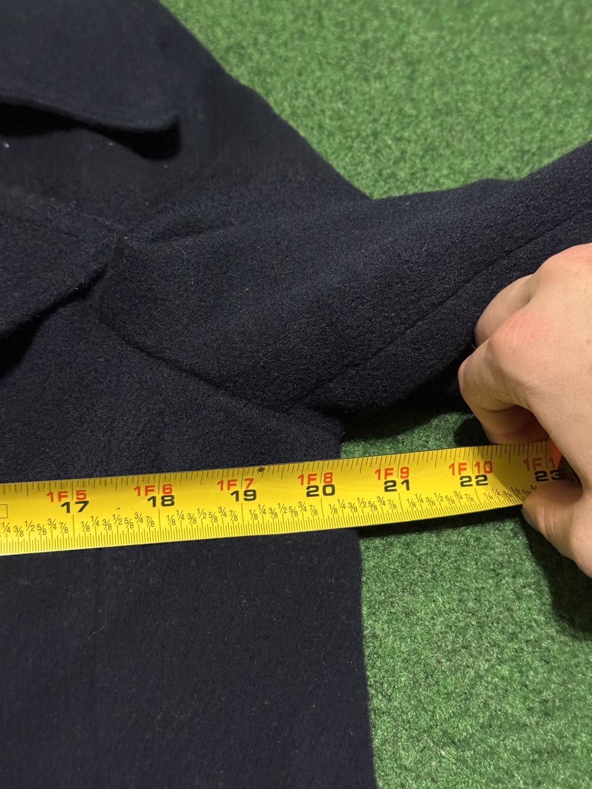 Vintage Vintage Ruby Martin Navy Blue Wool Medium Pea Over Coat Size M / US 6-8 / IT 42-44 - 6 Thumbnail