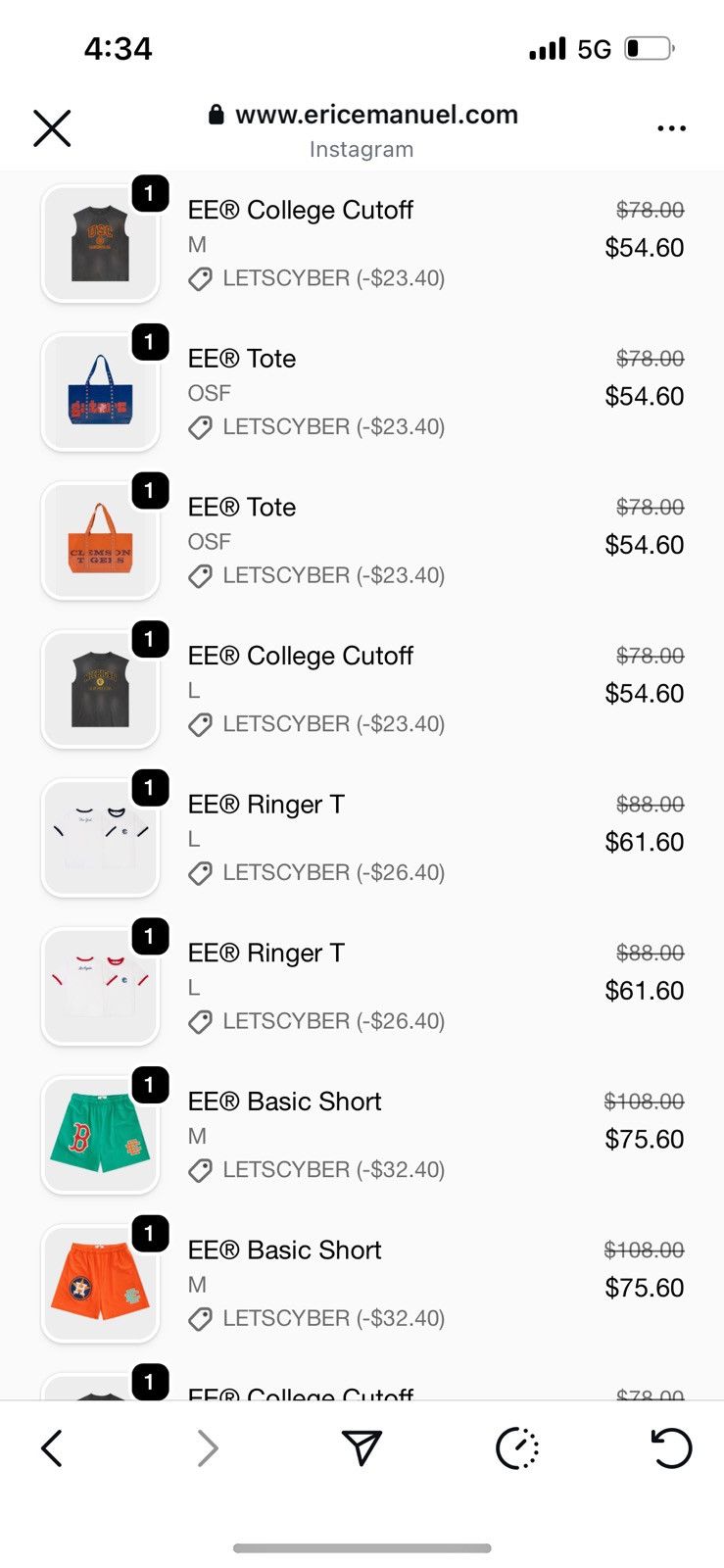 Eric Emanuel Eric Emanuel EE blue NCAA Florida Gators tote bag Size ONE SIZE - 2 Thumbnail