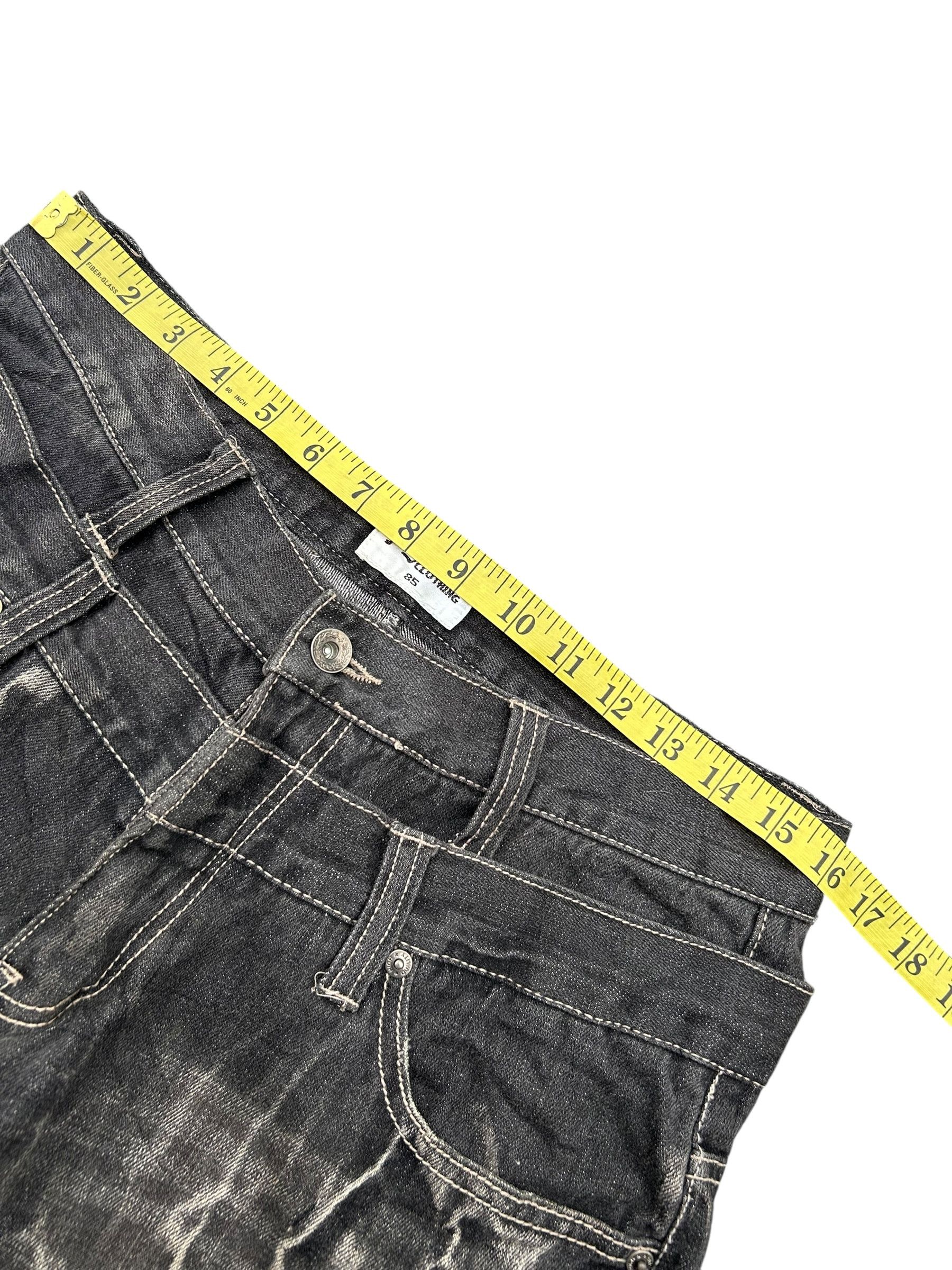 14th Addiction × If Six Was Nine × Le Grande Bleu (L.G.B.) Rare 🔥 NYLAUS Double Waist Japanese Punk Style Denim Jeans Size US 32 / EU 48 - 11 Thumbnail