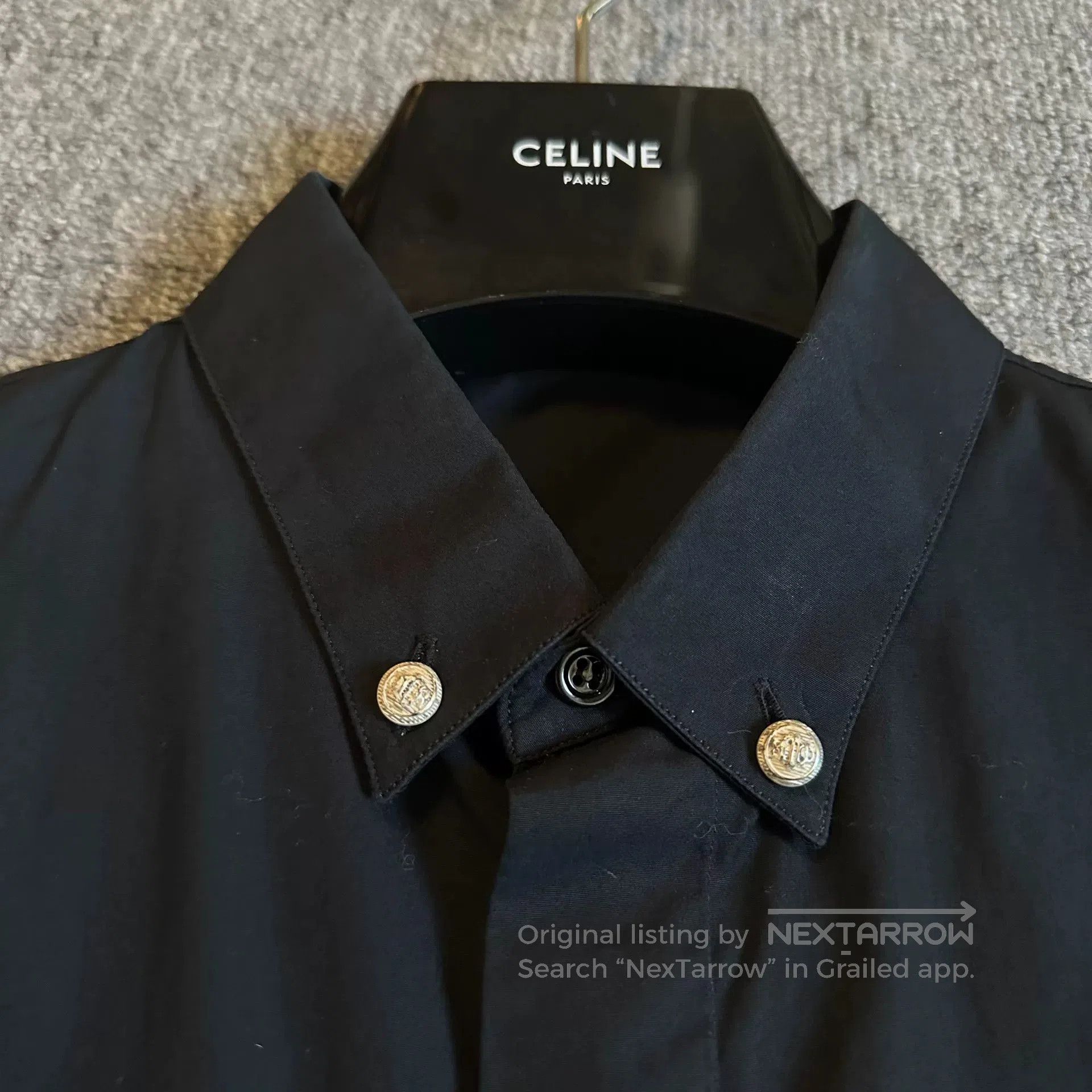 Dior Dior Homme Metal Anchor Button Short Sleeve Shirt. Size US M / EU 48-50 / 2 - 3 Thumbnail