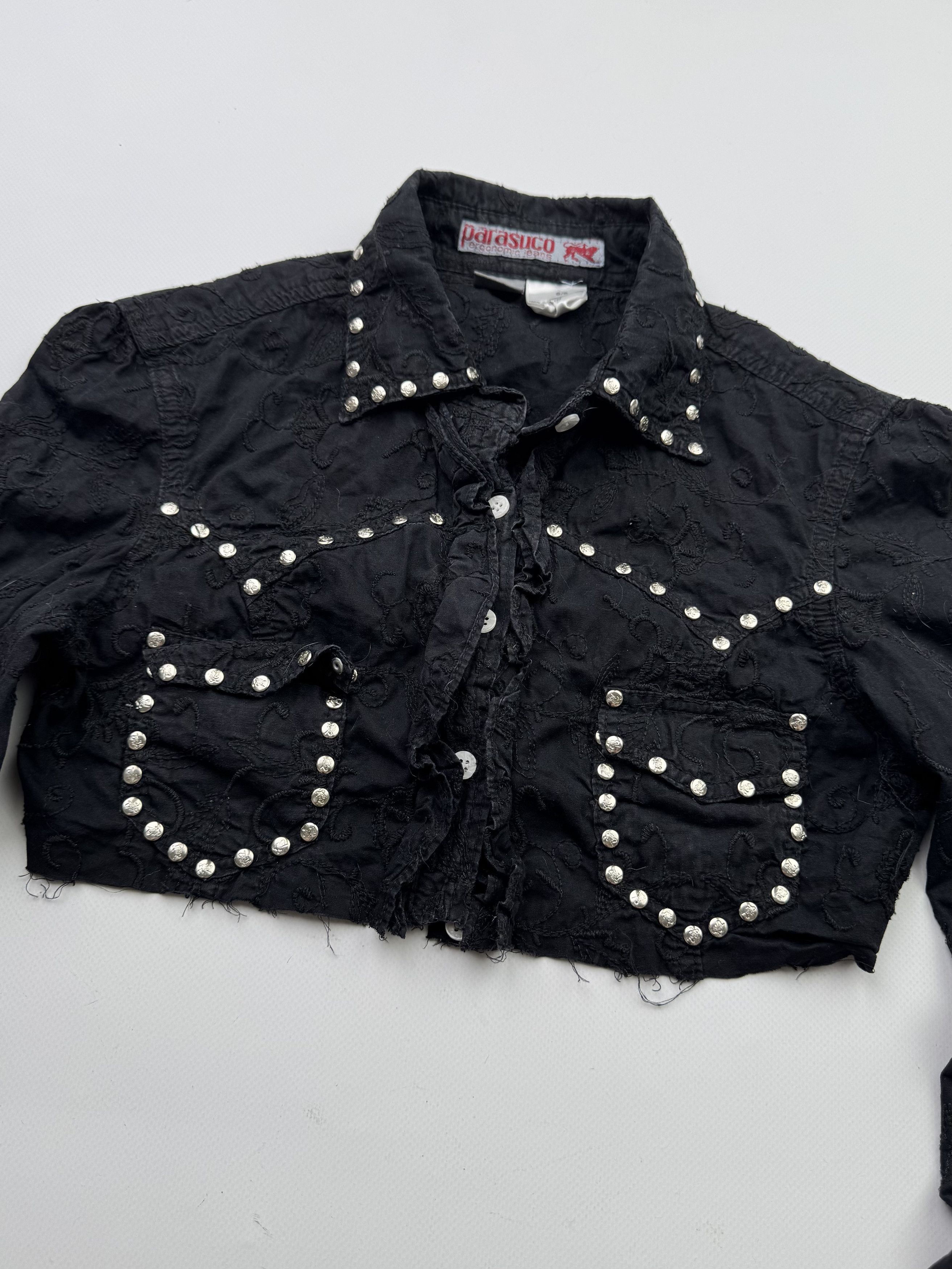 Japanese Brand Vintage Cropped Blouse B600(V176)E2 Size S / US 4 / IT 40 - 2 Thumbnail