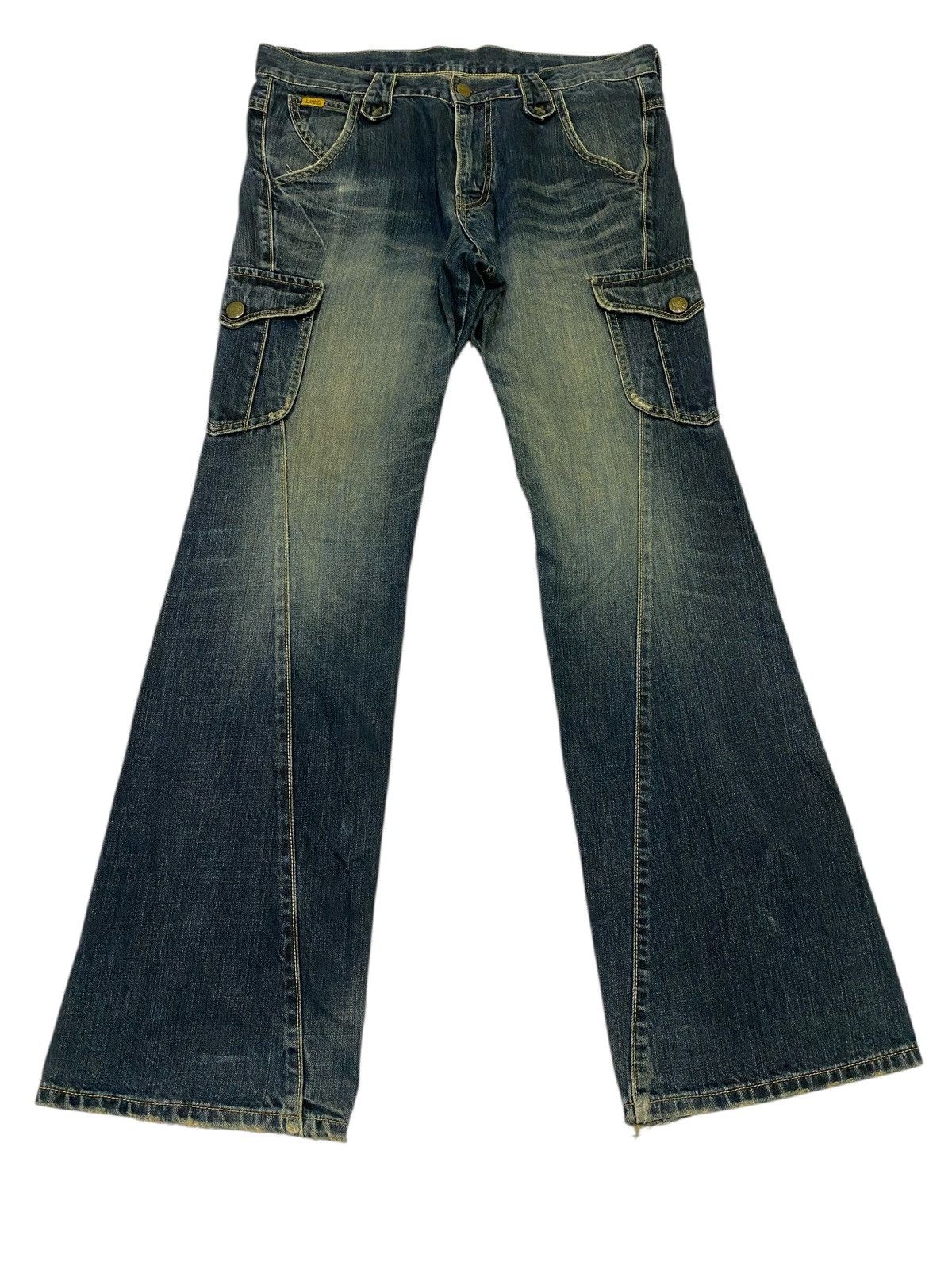 Lee Vintage Lee flare spinal twist jeans Size US 35 - 3 Thumbnail
