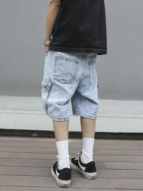 Jean Cargo Denim jeans jorts Y2K Drip shorts Size US 32 / EU 48 - 2 Thumbnail