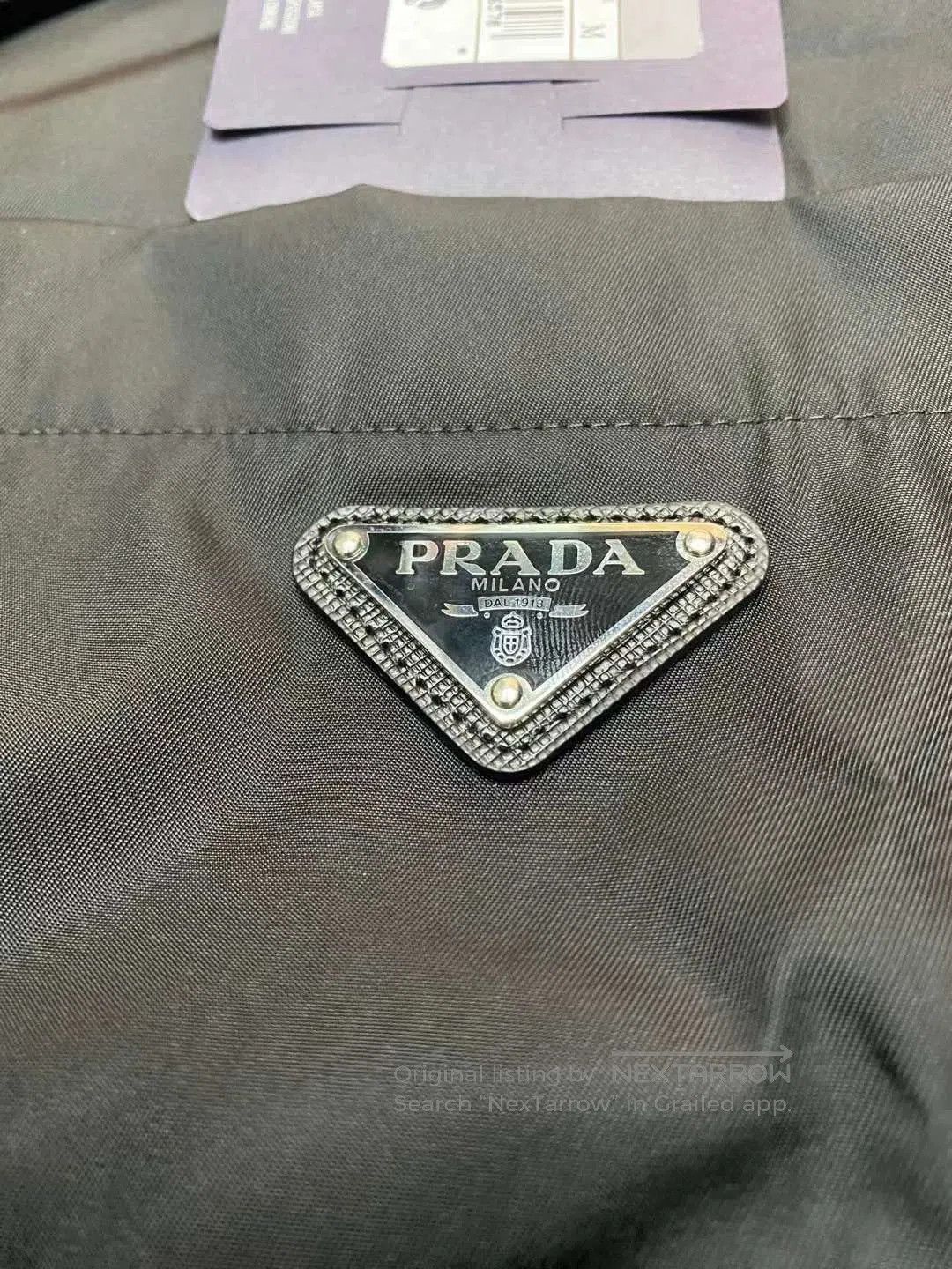 Prada Prada 23SS Nylon Shirt with Triangle Logo. Size US M / EU 48-50 / 2 - 4 Thumbnail