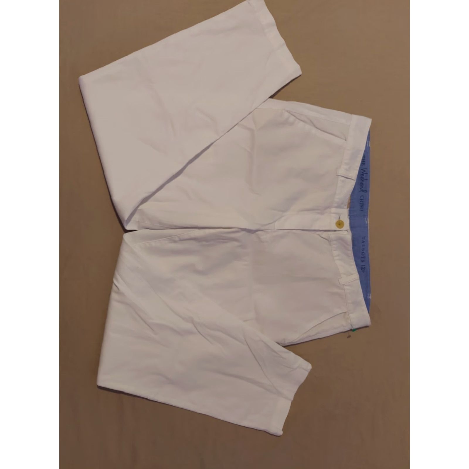 Talbots Womens Talbots Pants Chino White Cotton 12P Petite 12P Chino Cotton White Talbots Pants Womens Petite White 12P Size 34" / US 12 / IT 48 - 2 Thumbnail
