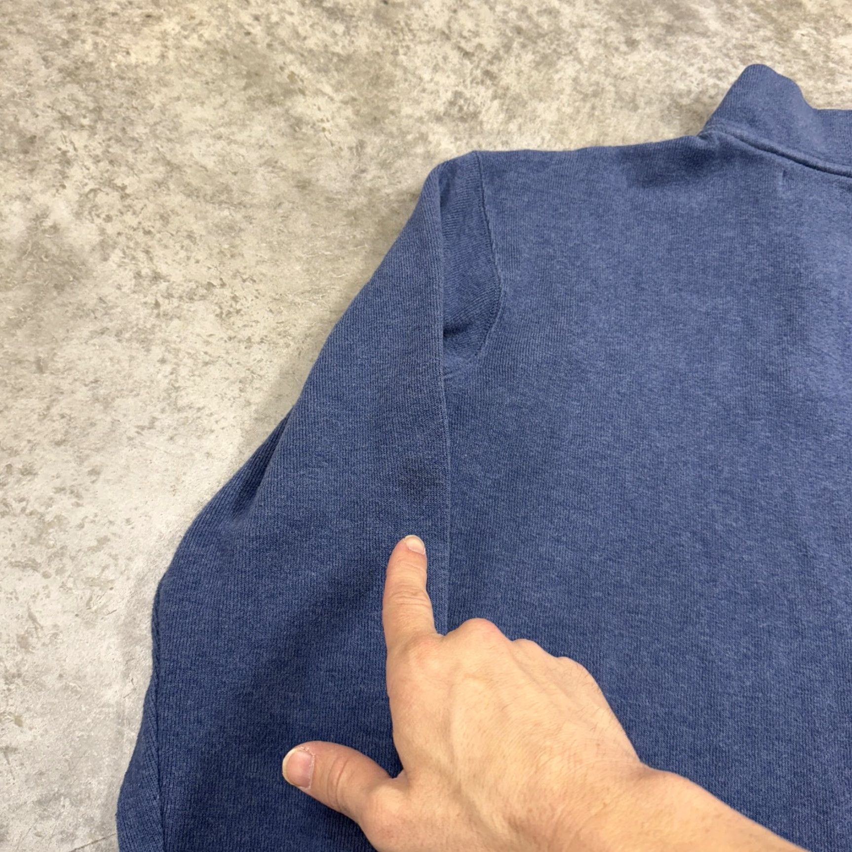 Polo Ralph Lauren Polo Ralph Lauren Sweater Mens XL Blue Quarter Zip Mock Neck Pony Pullover Size US XL / EU 56 / 4 - 6 Thumbnail