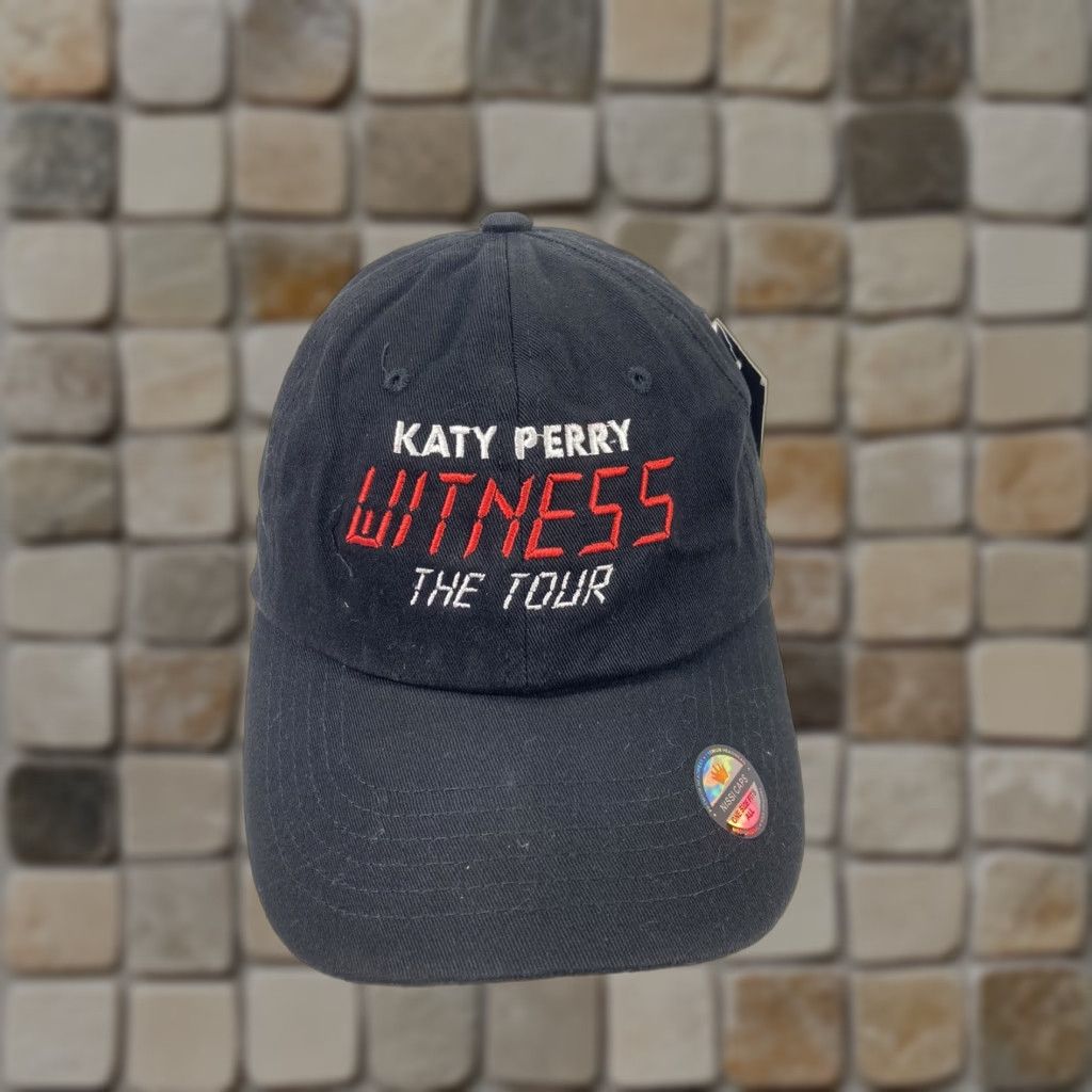 Sperry Katy Perry Witness The Tour 2017 Concert Hat Cap Black Adjustable Strapback NWT Baseball Cap Men One Size Nissin Caps Adjustable Black NWT Size ONE SIZE - 1 Thumbnail