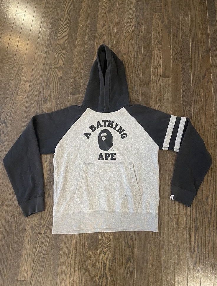Rare Vintage BAPE College Hoodie