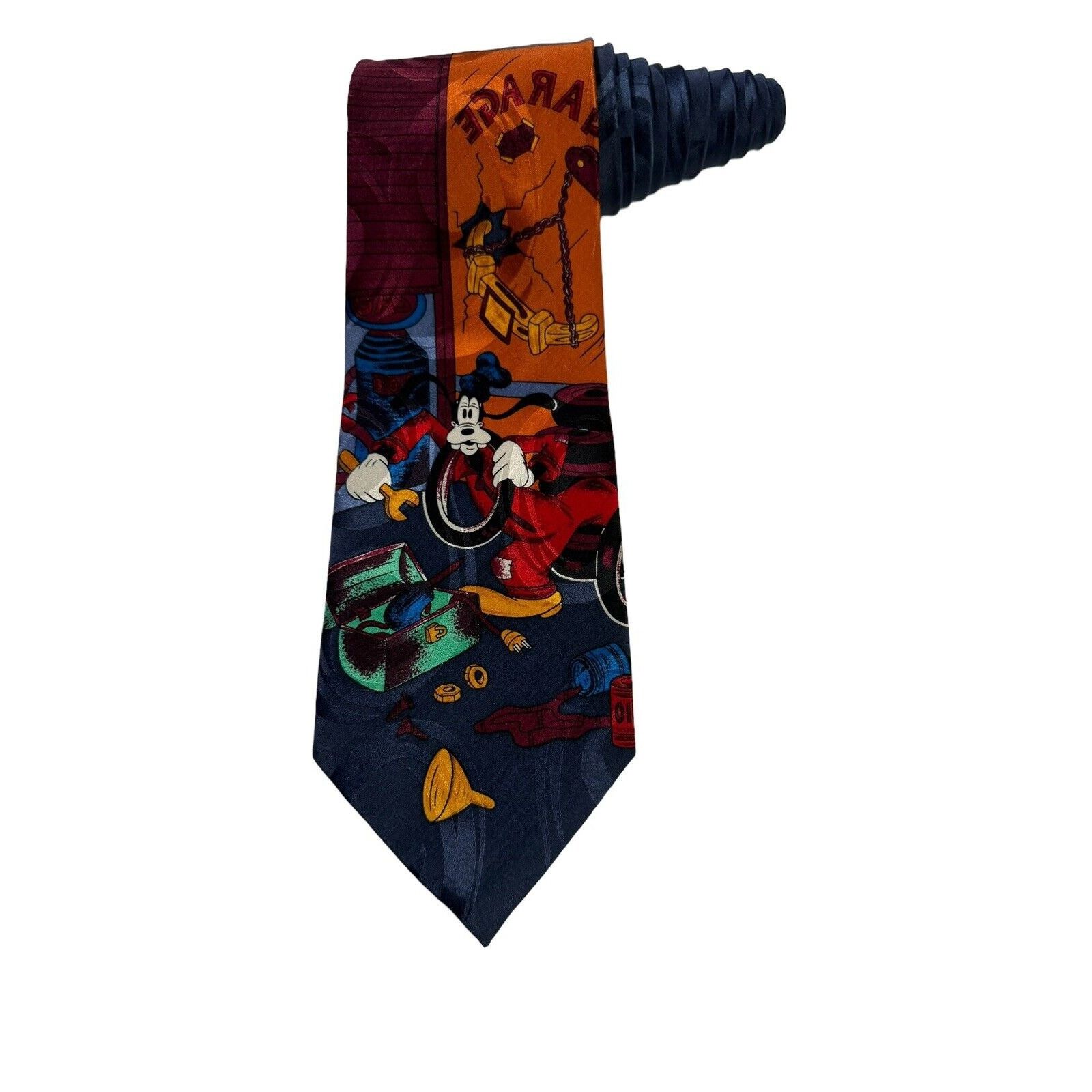 Disney Disney Mickey Unlimited Goofy Car Mechanic Garage Necktie Size ONE SIZE - 1 Thumbnail