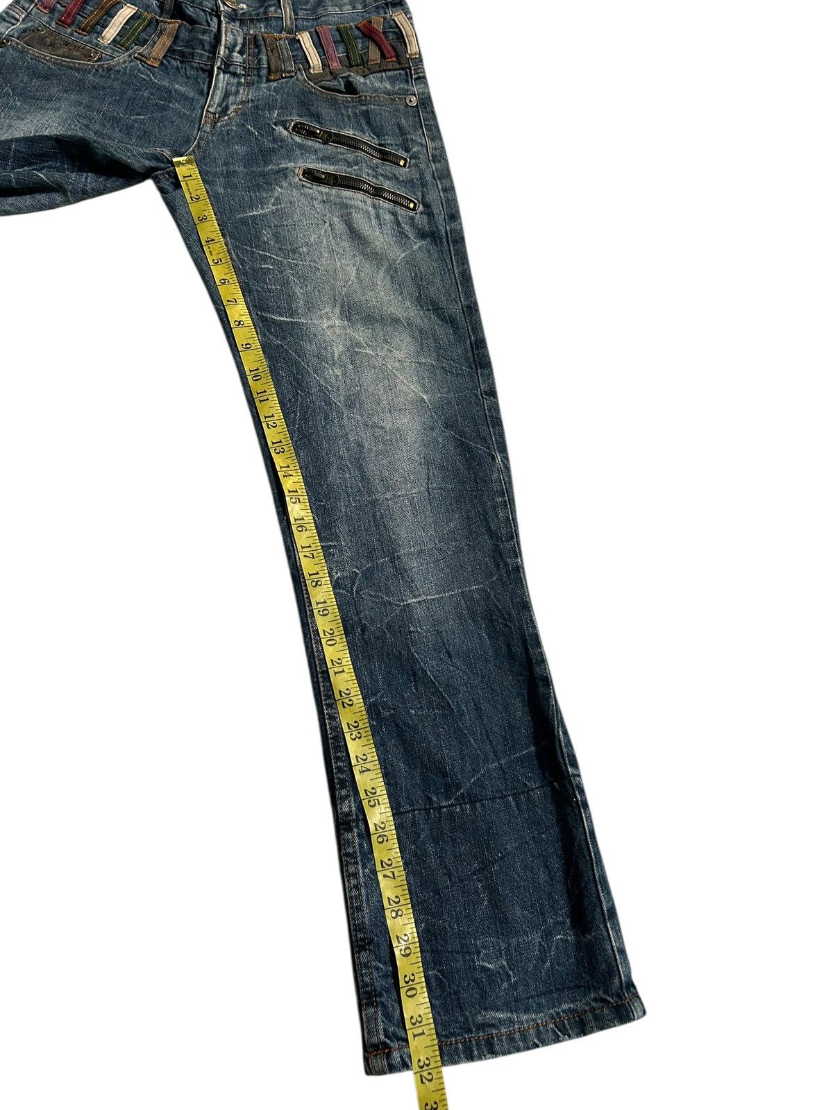 Japanese Brand × Kapital × Vintage Double Waist Nylaus Japanese Punk Style Denim Jeans Size US 32 / EU 48 - 23 Thumbnail