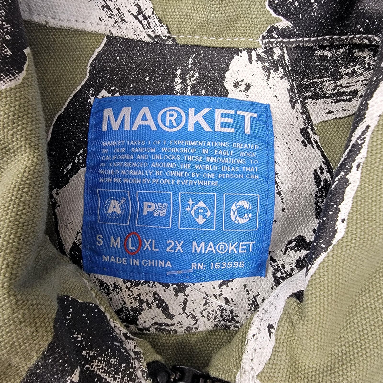 Market Market Mens Green Talus Work Shirt Short Sleeve Sz L (601) Size US L / EU 52-54 / 3 - 3 Thumbnail