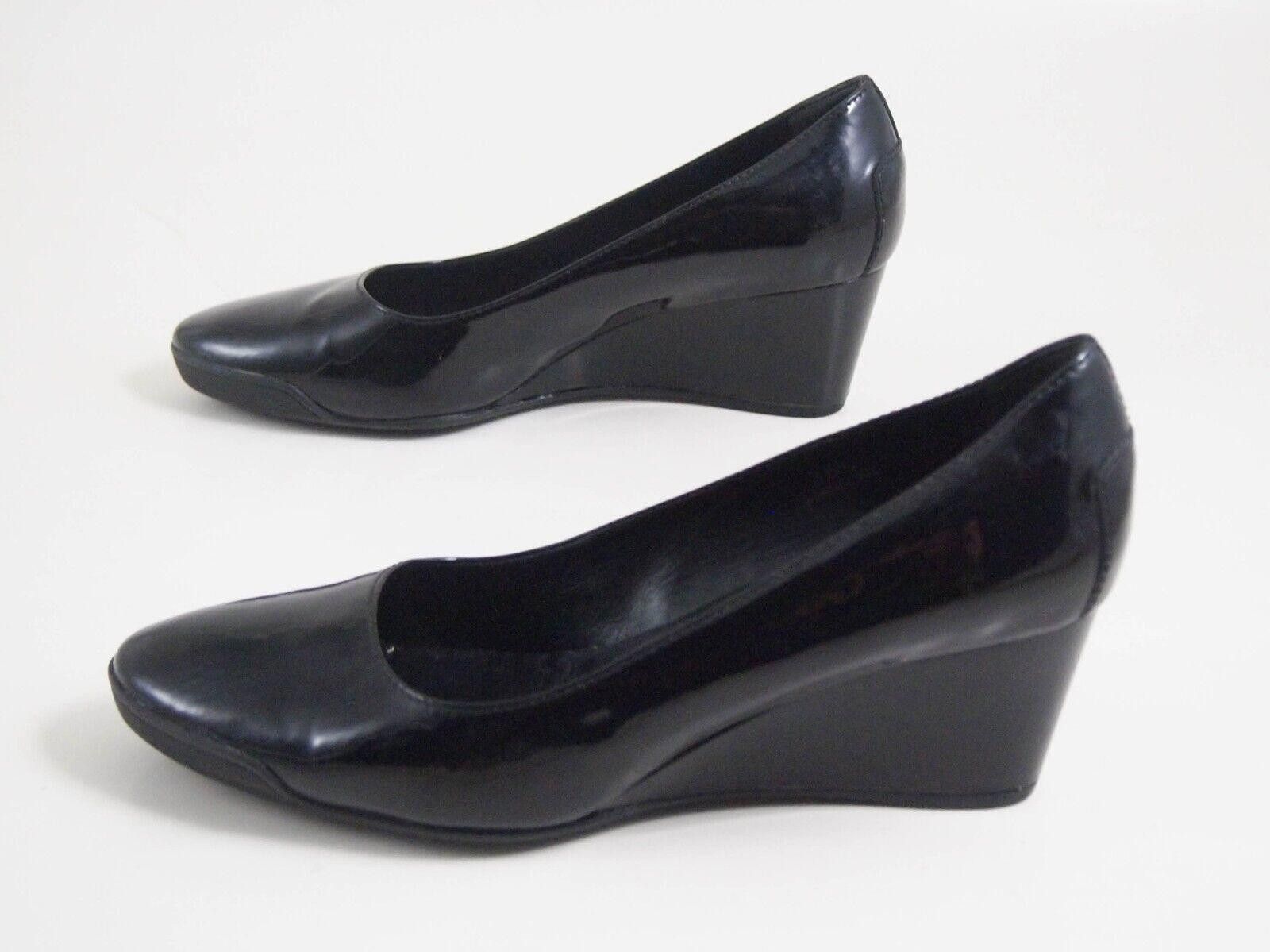 Tod's Tod's Wedge Pumps Black Patent Leather US 6.5 EU 36.5 $580 Size US 6.5 / IT 36.5 - 2 Thumbnail