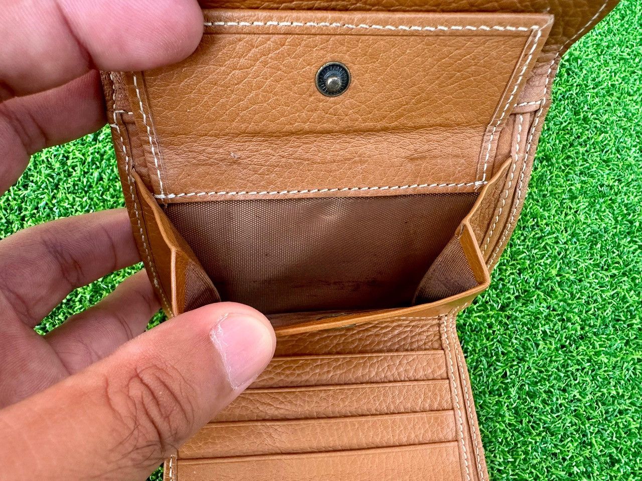 Dior Authentic Christian Dior Saddle Leather Compact Wallet Size ONE SIZE - 6 Thumbnail