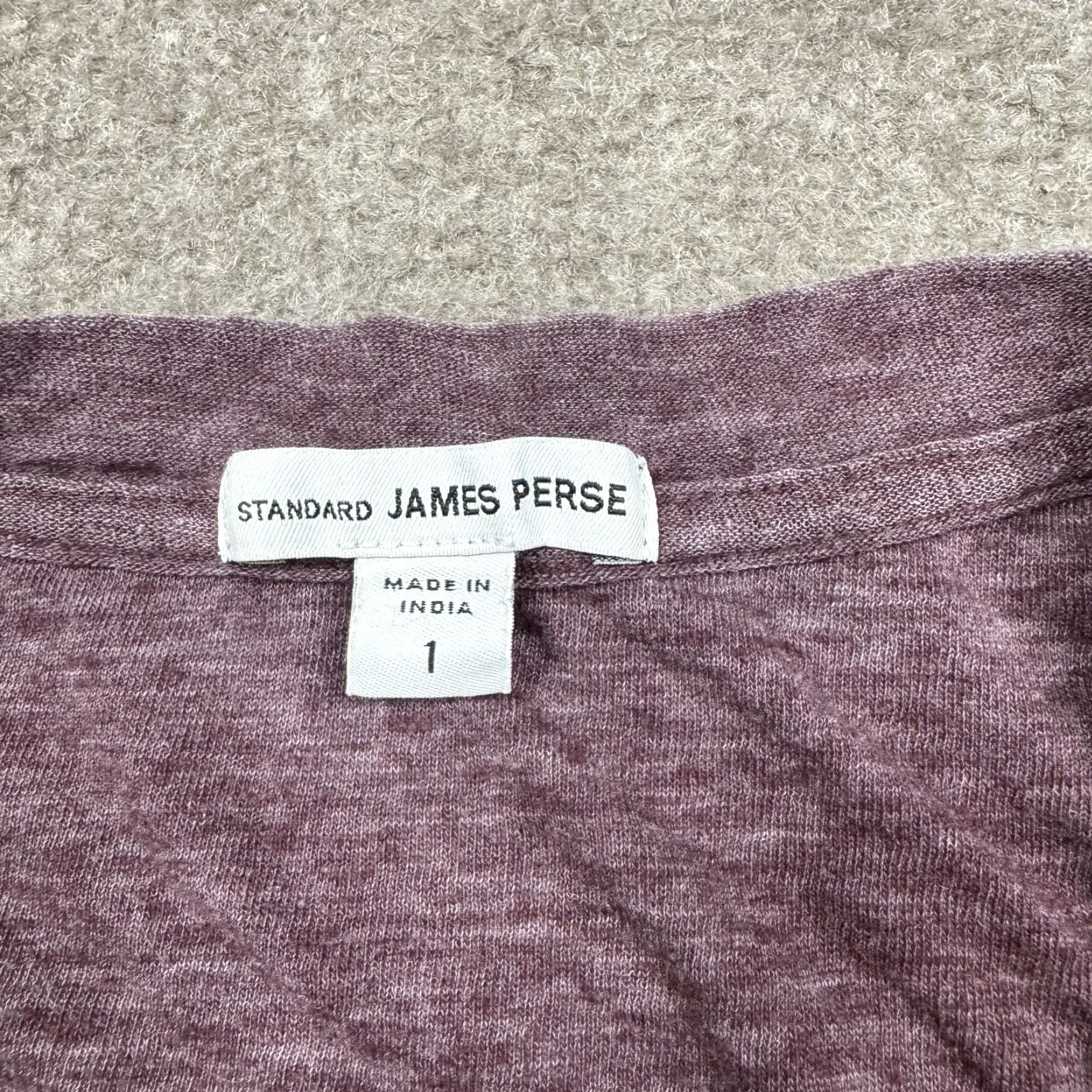 James Perse James Perse T Shirt Women's Red Short Sleeve V Neck Casual Lightweight Regular Size 00 XS? Size XXS / US 00 / IT 34 - 3 Thumbnail