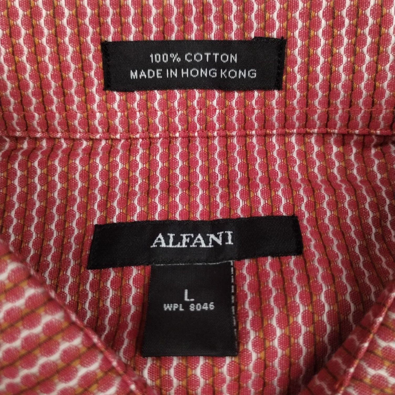 Alfani Alfani Men's Red Shirt/Button Up/Long Sleeve Sz L SKU 4016 Size US L / EU 52-54 / 3 - 4 Thumbnail