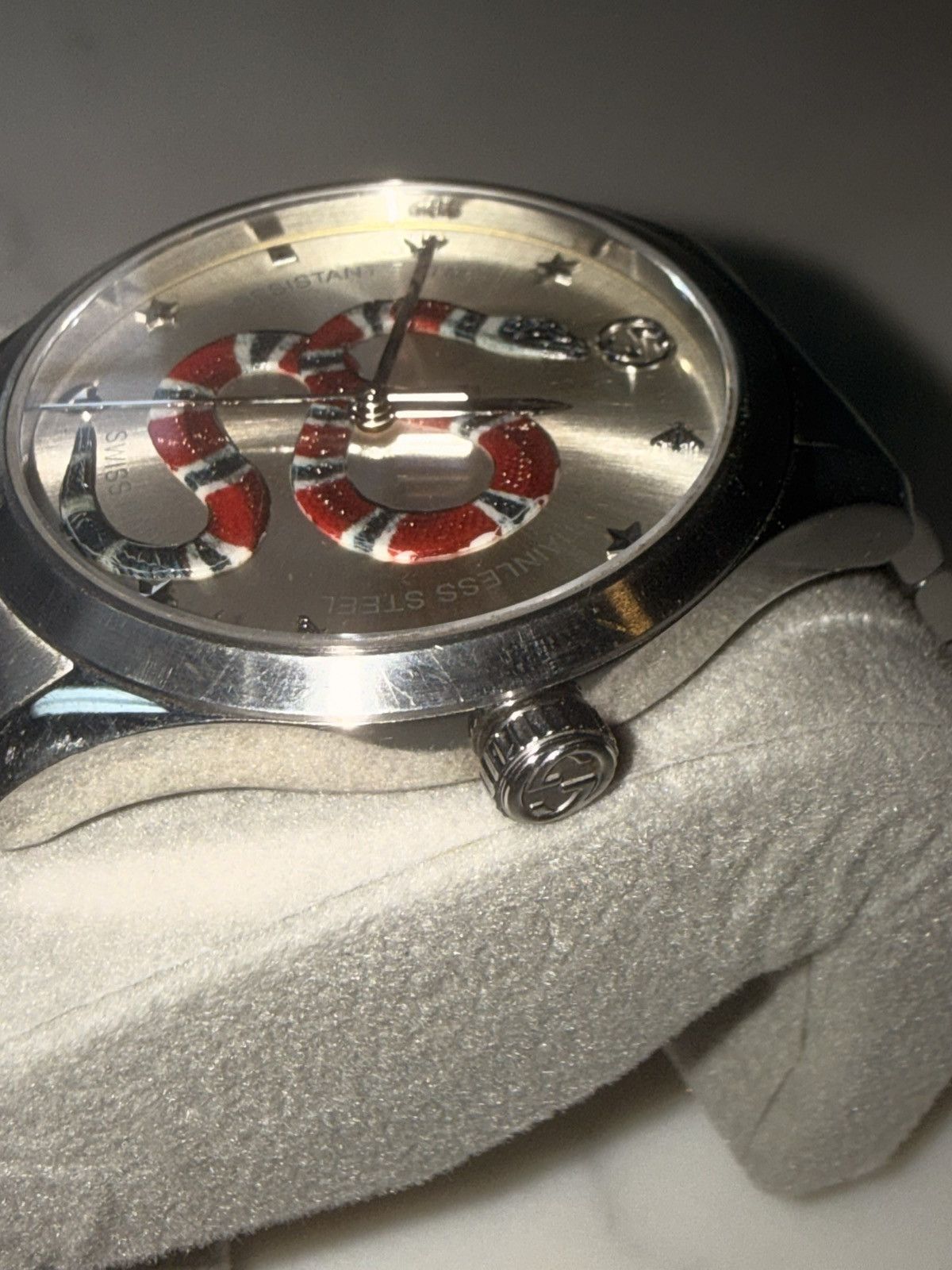 Gucci Steel Gucci Snake Watch Size ONE SIZE - 3 Thumbnail