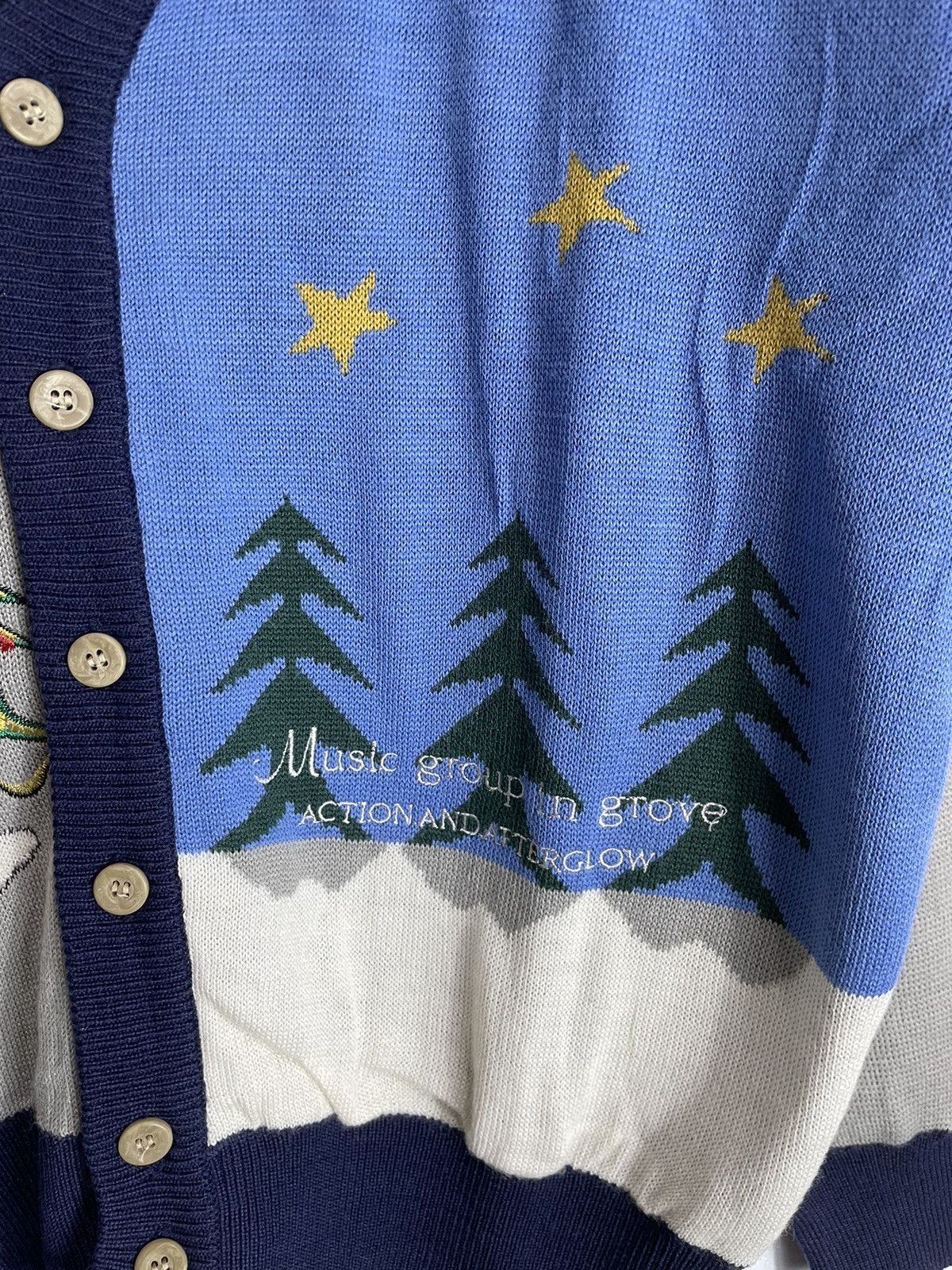 Beauty Beast × Hysteric Glamour × Vintage Rare Vintage Zodiac Cube Village Cardigan Size US L / EU 52-54 / 3 - 4 Thumbnail