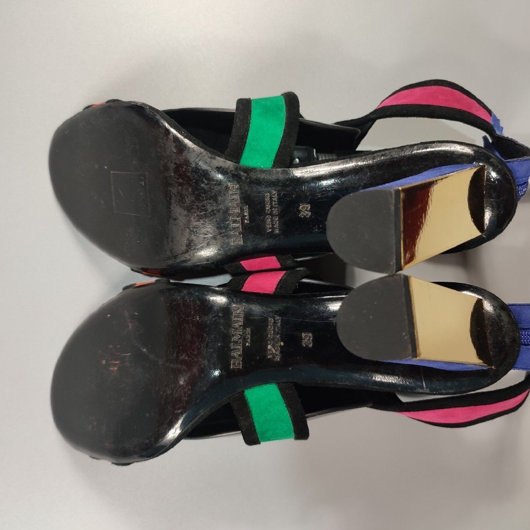 Balmain BALMAIN MULTI COLOR HEELS Size US 9 / IT 39 - 4 Thumbnail