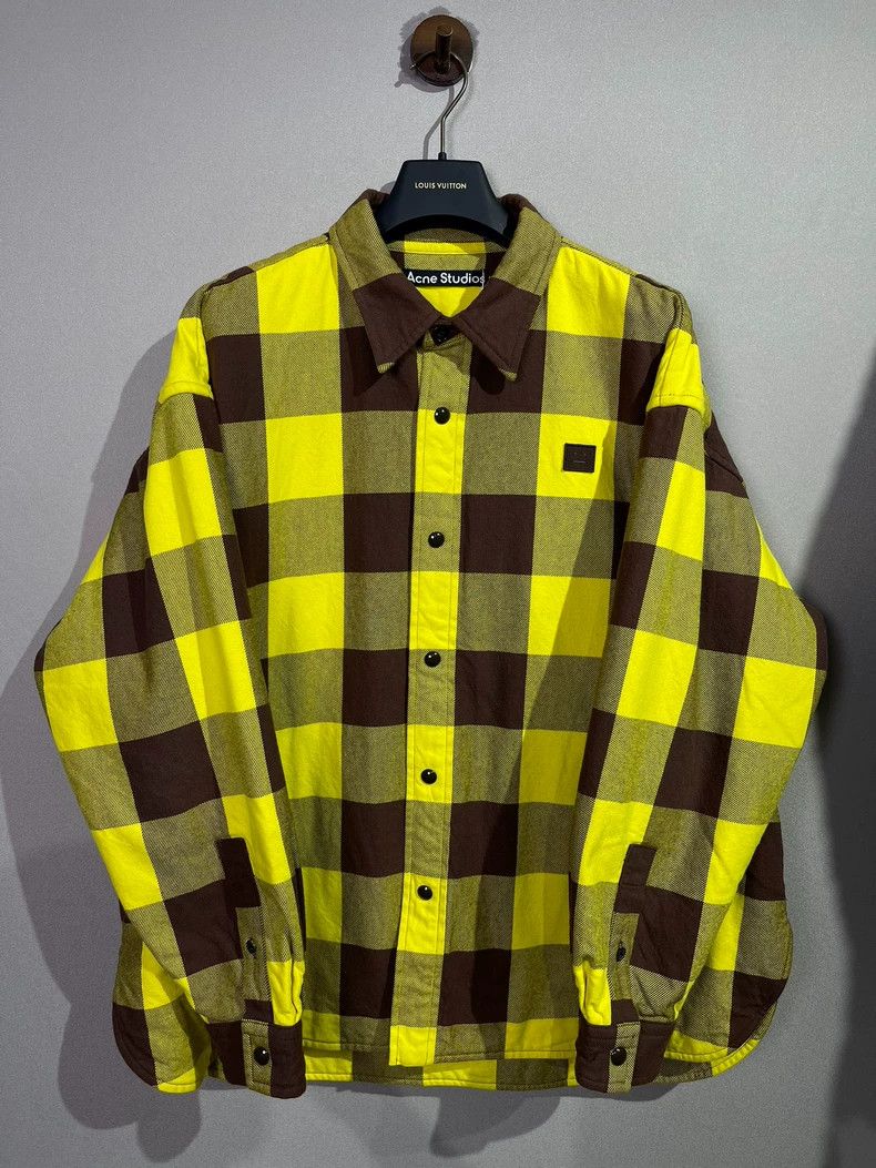 Acne Studios Acne Studios Smiling face embroidered color-blocking check Size US S / EU 44-46 / 1 - 1 Thumbnail