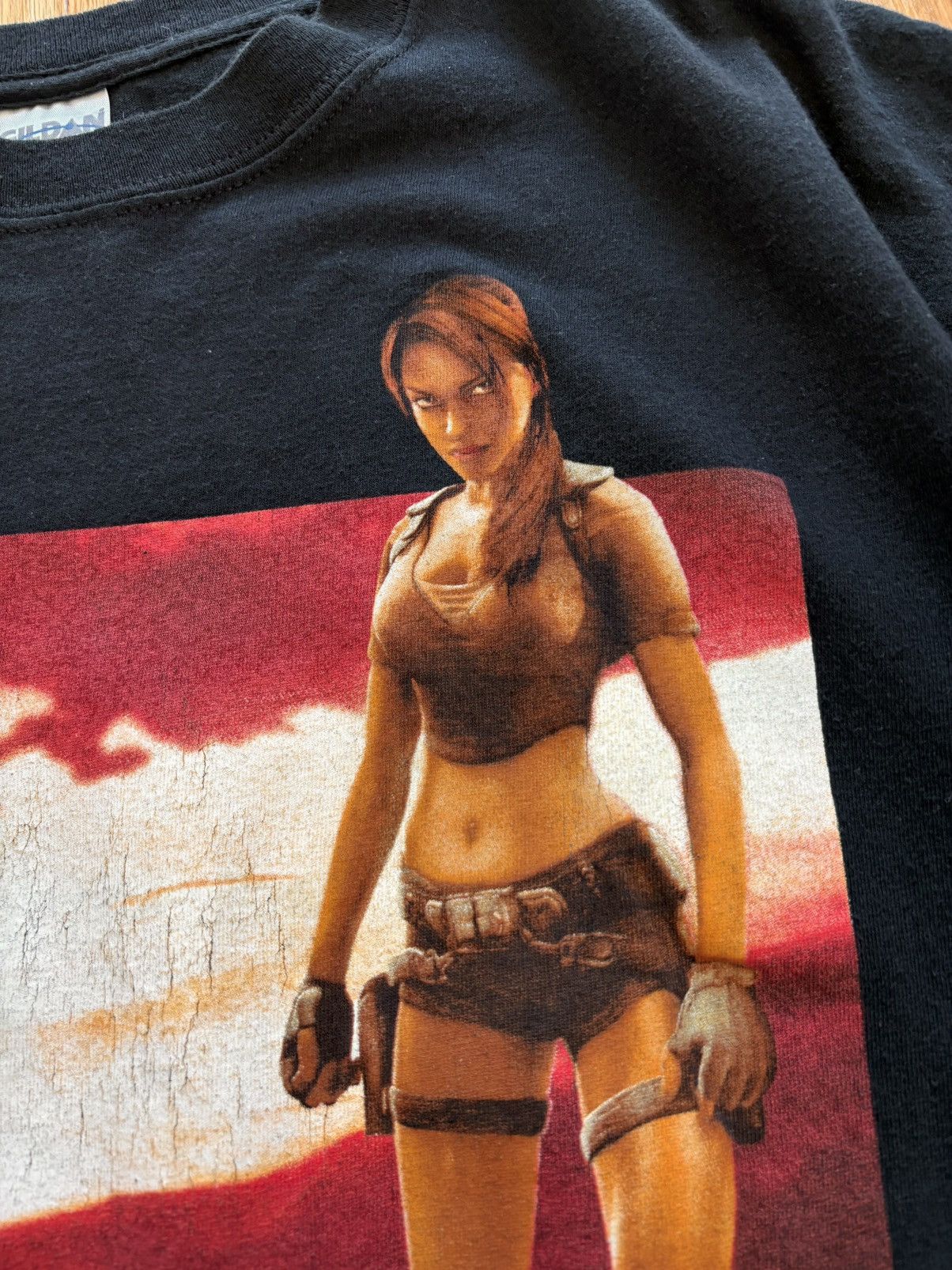 Gildan Lara Croft Tomb Raider Legend 2006 Promo Vintage Y2K Tee L Size US XL / EU 56 / 4 - 8 Thumbnail