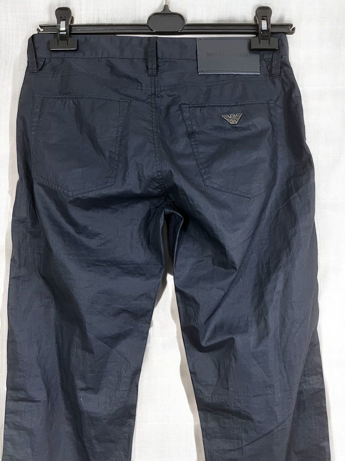 Emporio Armani Emporio Armani Navy Chino Trousers Size 29 Size US 29 - 4 Thumbnail