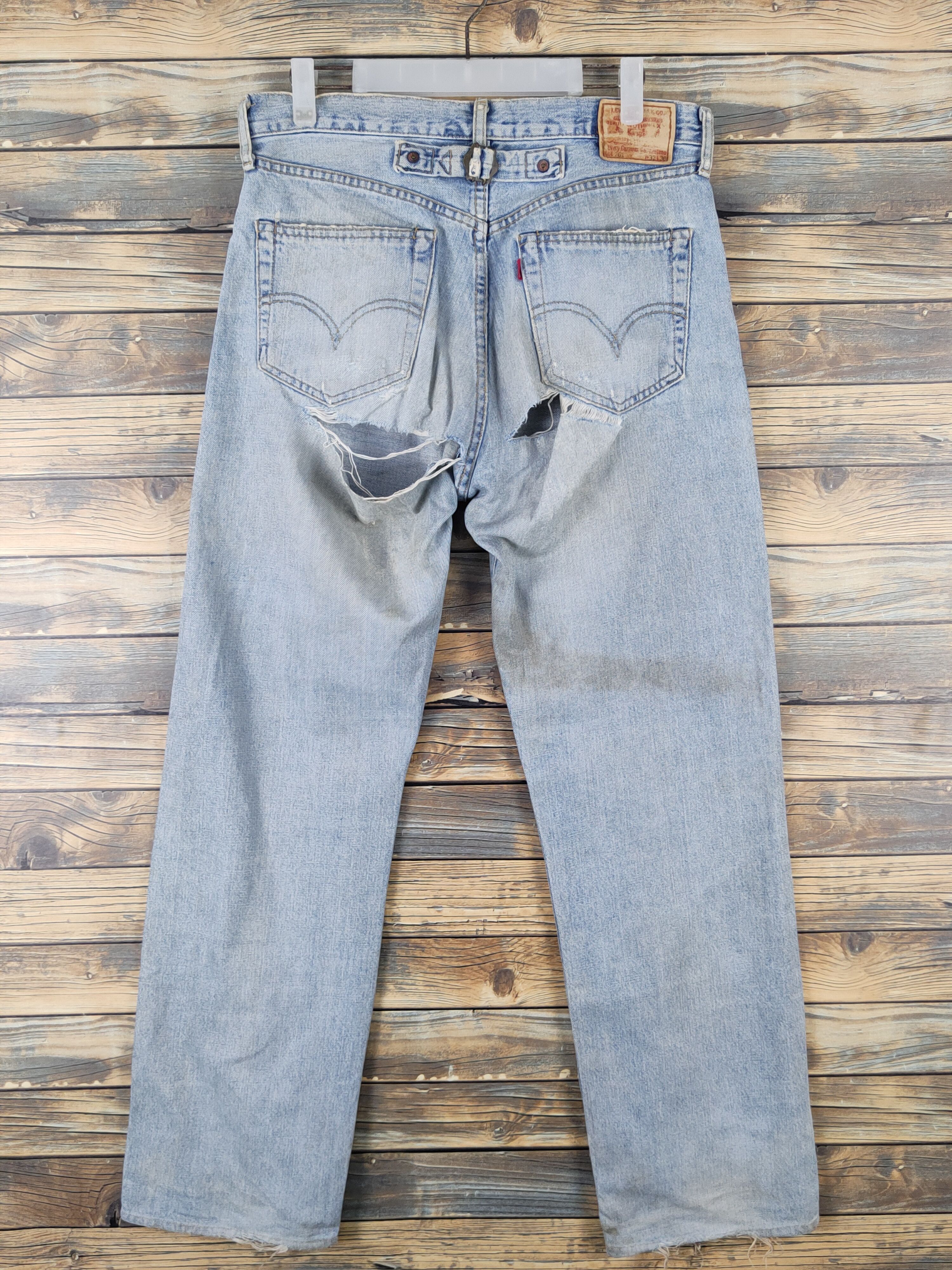 Levi's Levi's vintage selvedge faded Distressed Ripped denim #W1490 Size US 32 / EU 48 - 8 Thumbnail