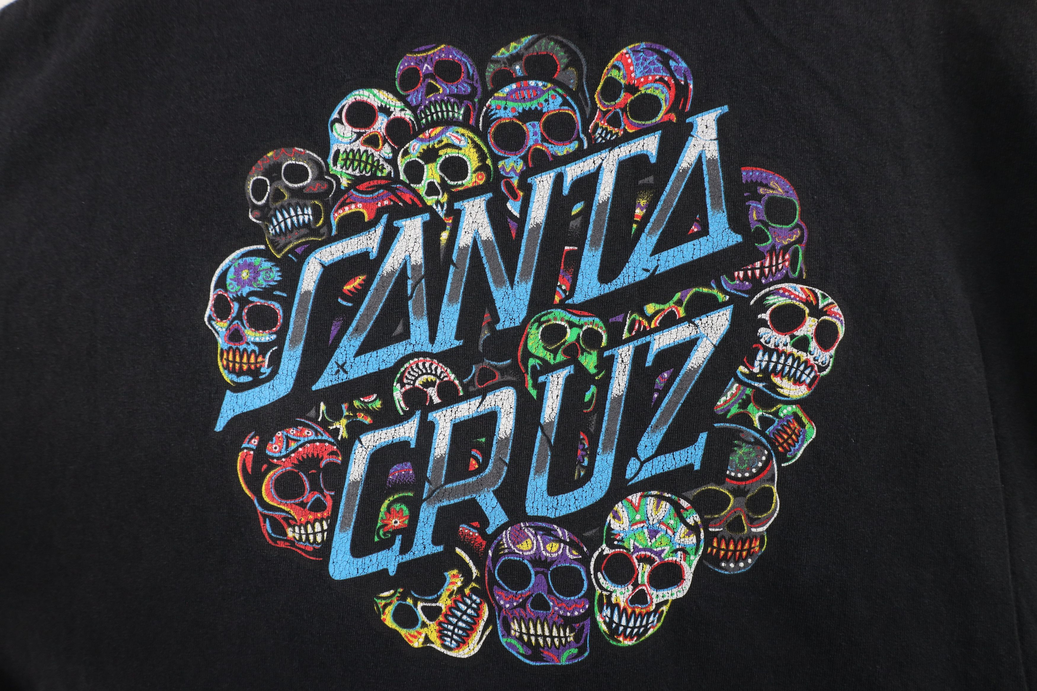 Vintage Vintage Santa Cruz Skateboards Out Sugar Skull T-Shirt Black Size US XL / EU 56 / 4 - 7 Thumbnail