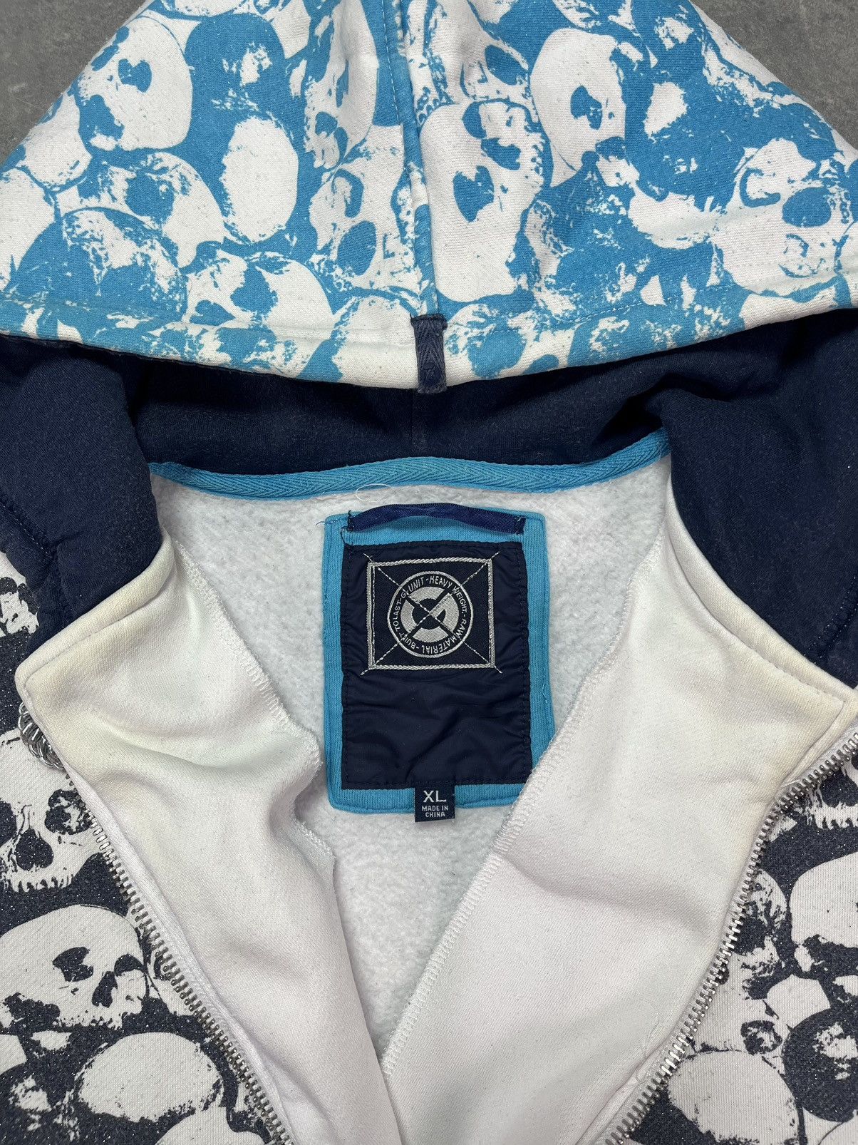 G-Unit G-Unit Rare AOP Skulls Printed Baggy Zip Hoodie XL XXL Size US XL / EU 56 / 4 - 12 Thumbnail